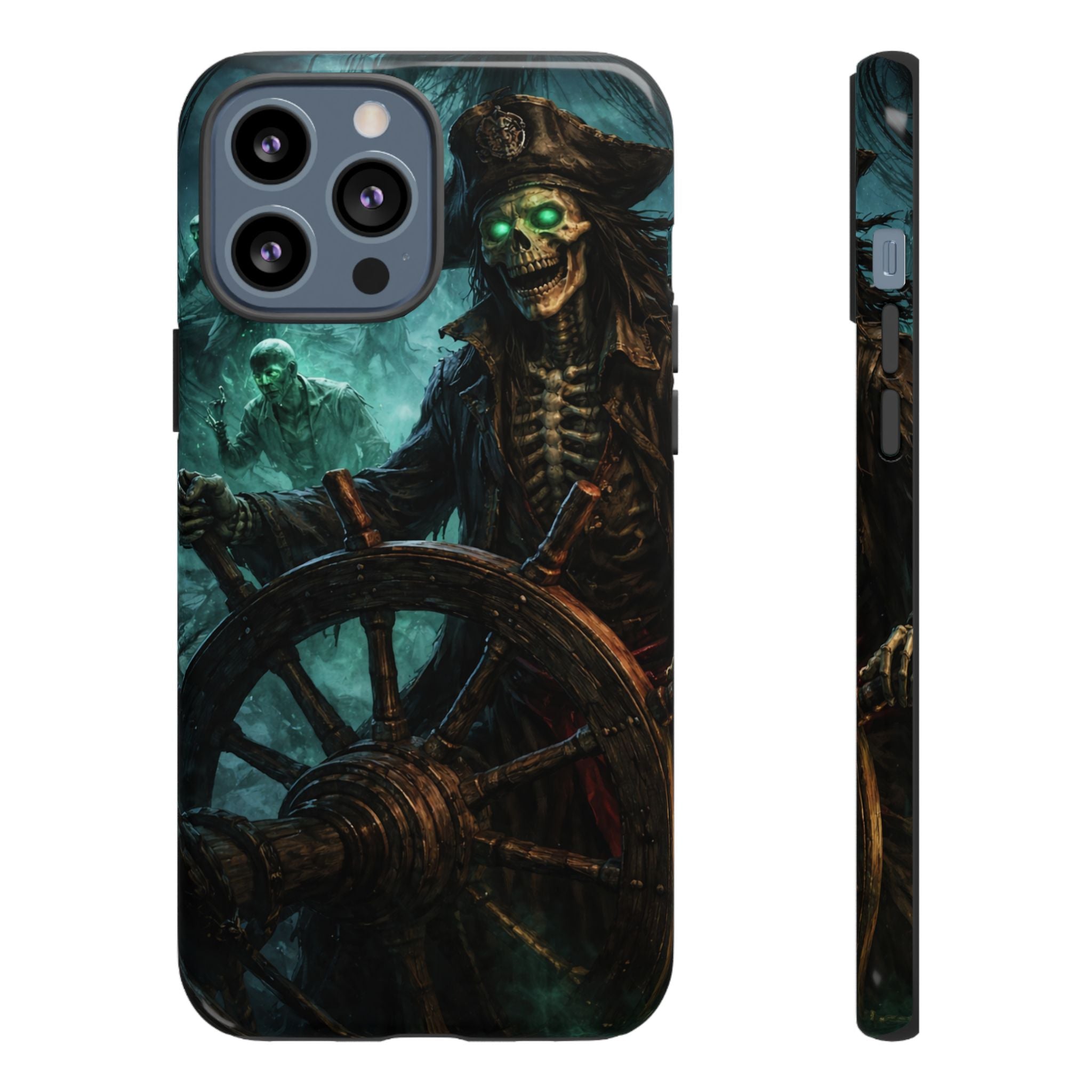 Pirate Skeleton Phone Case — Haunted Ship Captain iPhone Cover