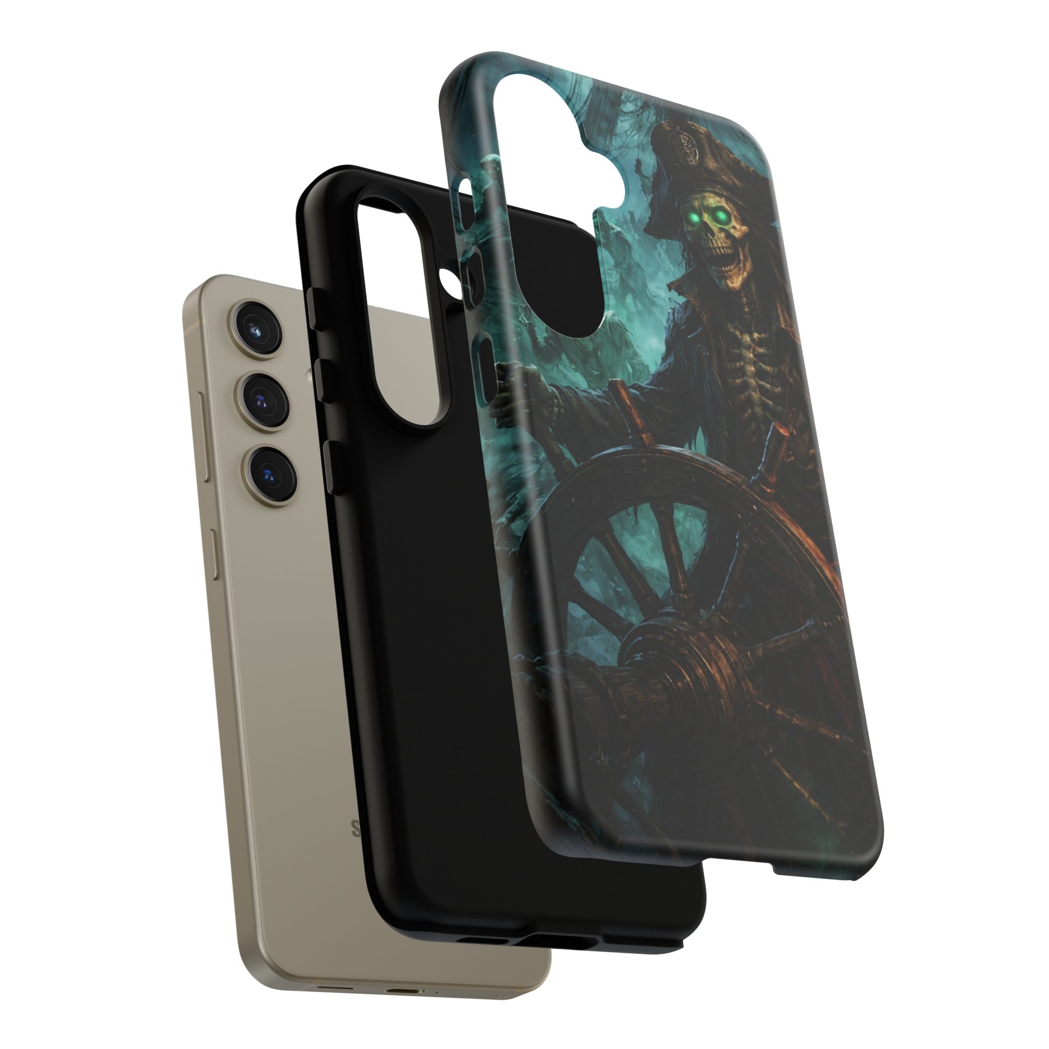 Pirate Skeleton Phone Case — Haunted Ship Captain iPhone Cover