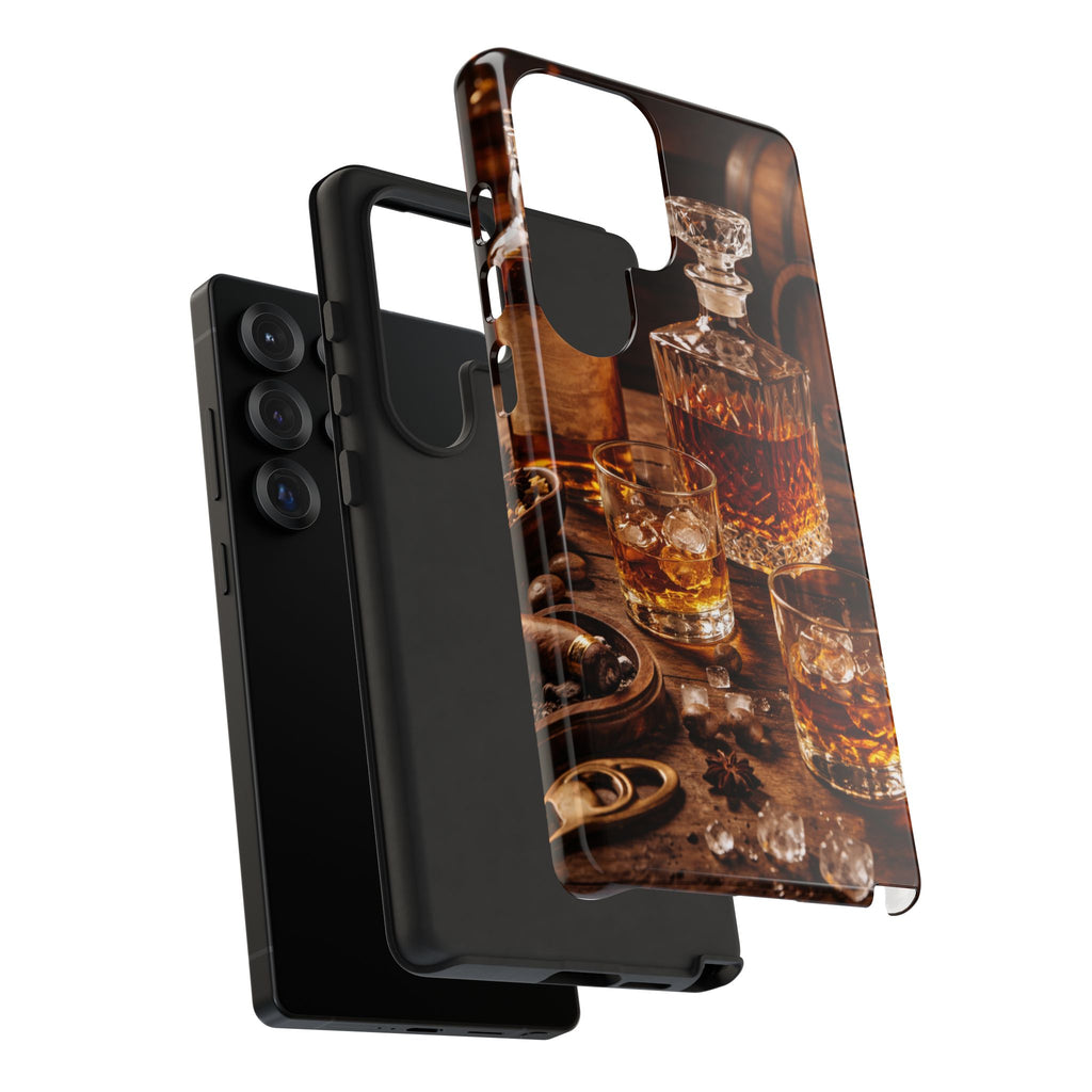 Whiskey Decanter Phone Case — Vintage Bar Spirits Protective Tough Case