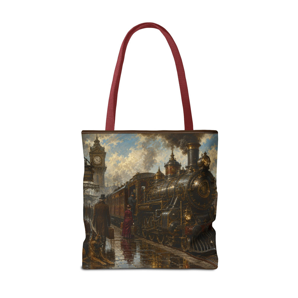 Steampunk Tote Bag — Victorian Station Art All-Over Print