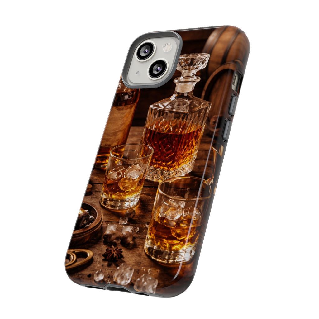 Whiskey Decanter Phone Case — Vintage Bar Spirits Protective Tough Case