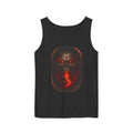 Demon Skull Flame Tank Top — Horror Graphic Summer Tee