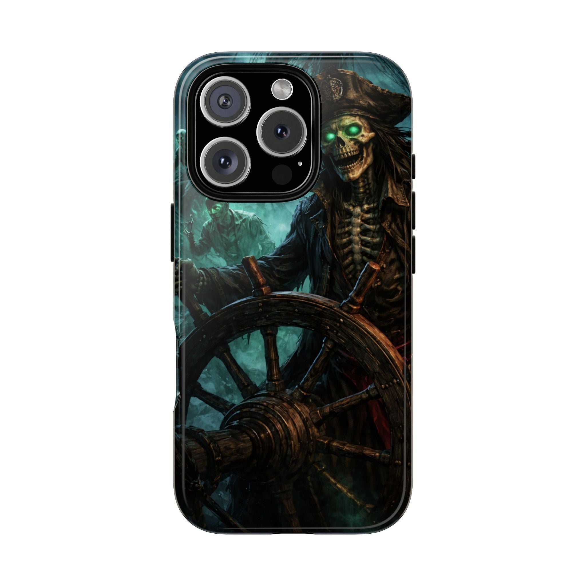 Pirate Skeleton Phone Case — Haunted Ship Captain iPhone Cover