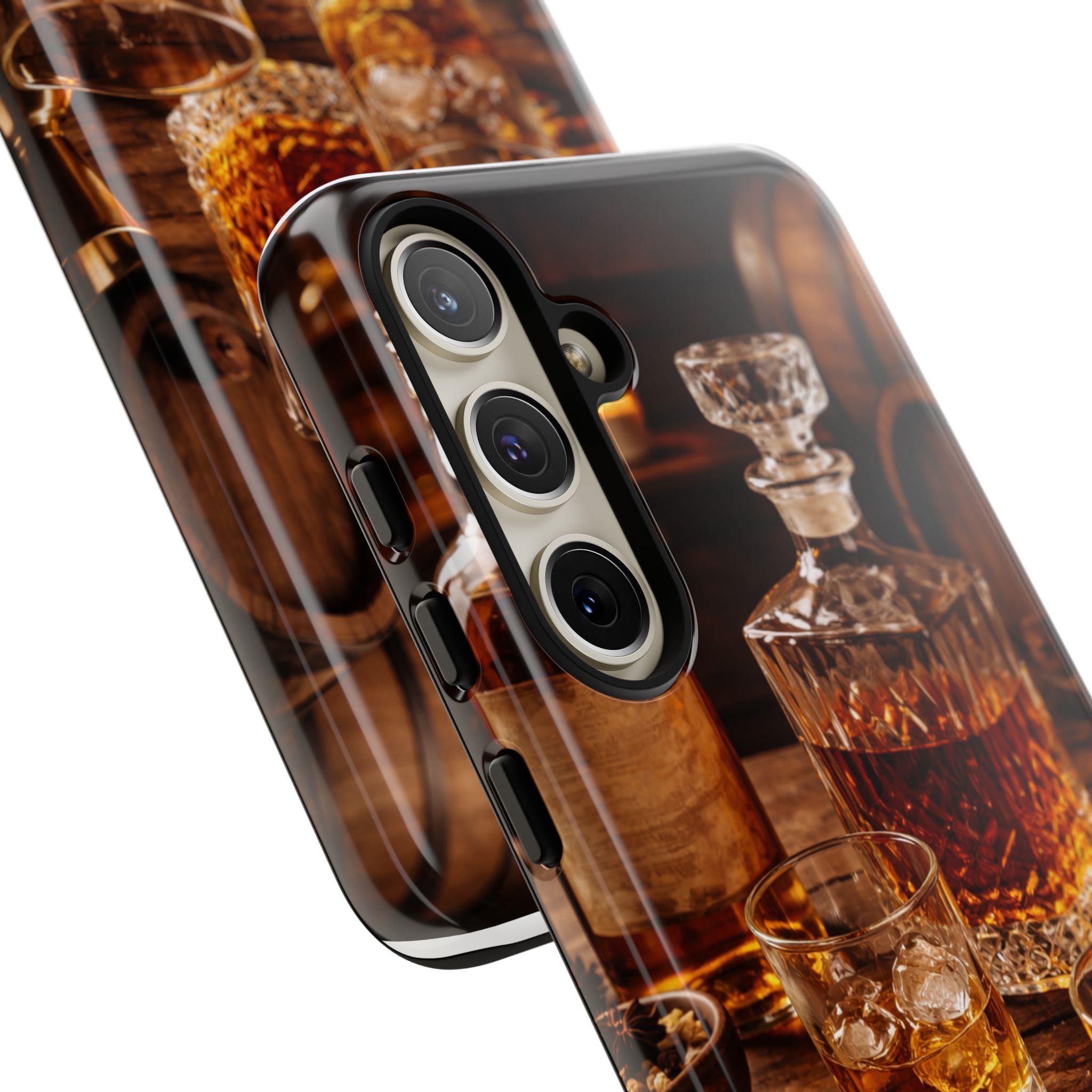 Whiskey Decanter Phone Case — Vintage Bar Spirits Protective Tough Case