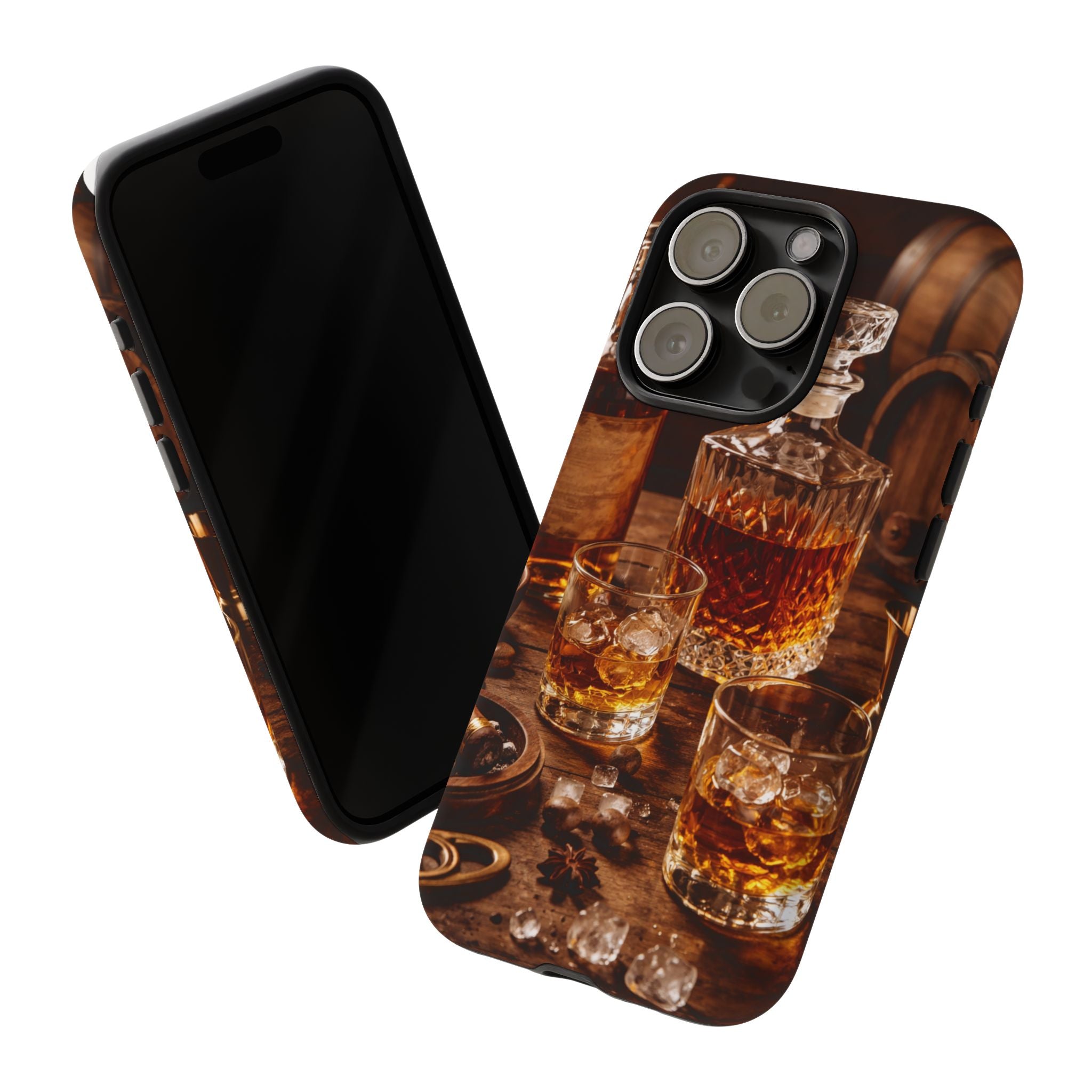 Whiskey Decanter Phone Case — Vintage Bar Spirits Protective Tough Case