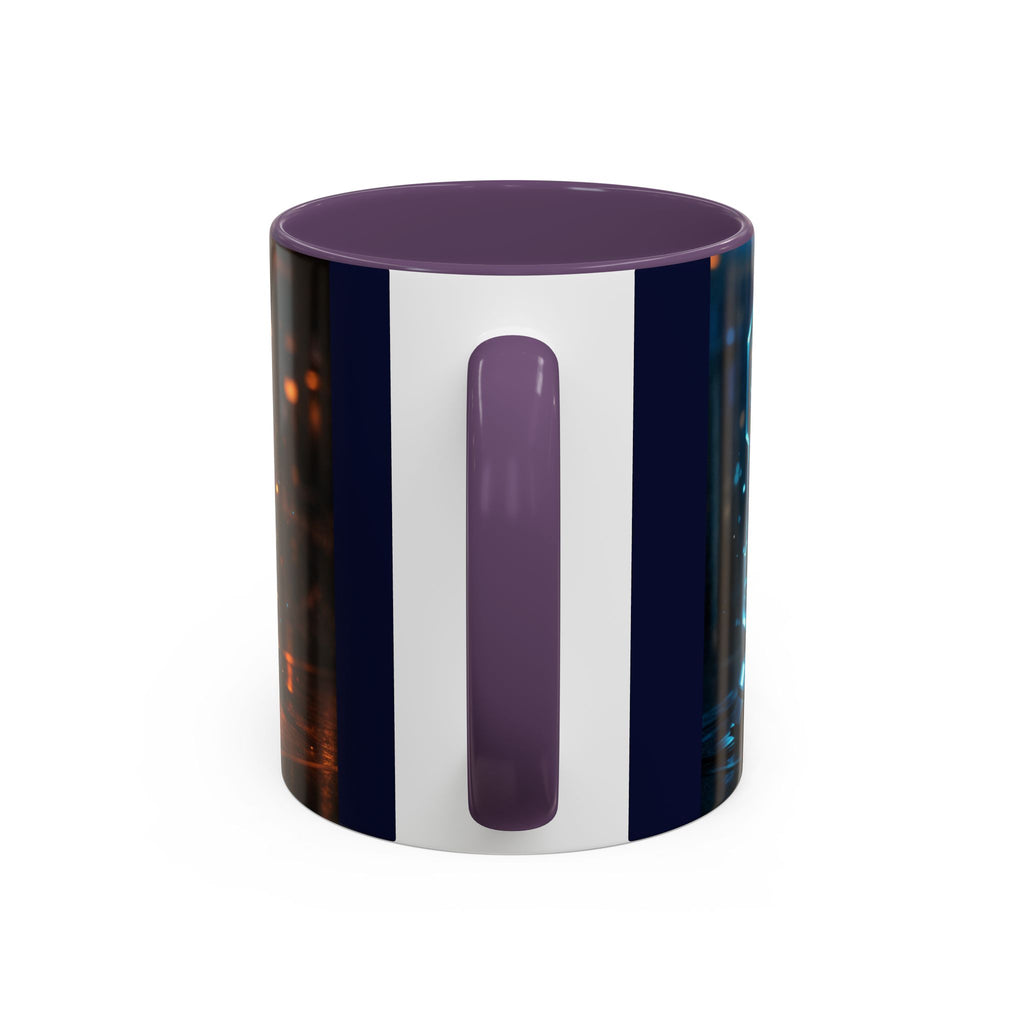 Coffee Mug — Neon Sign “May Contain Whiskey” Accent Mug (11/15 oz)