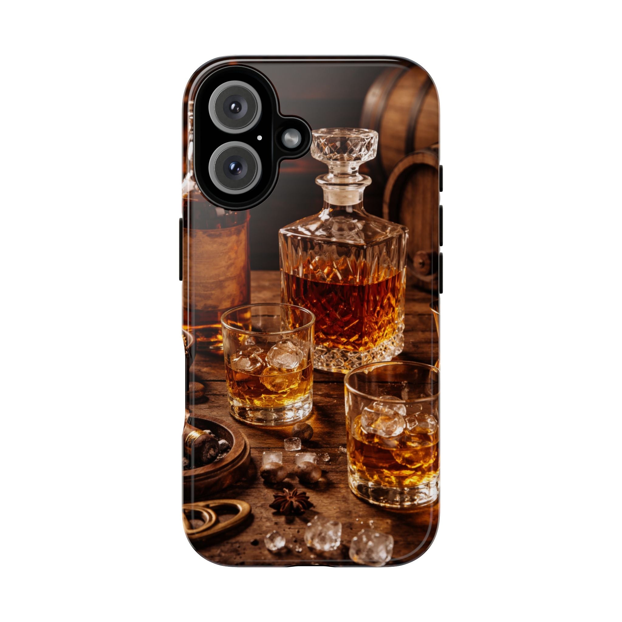 Whiskey Decanter Phone Case — Vintage Bar Spirits Protective Tough Case