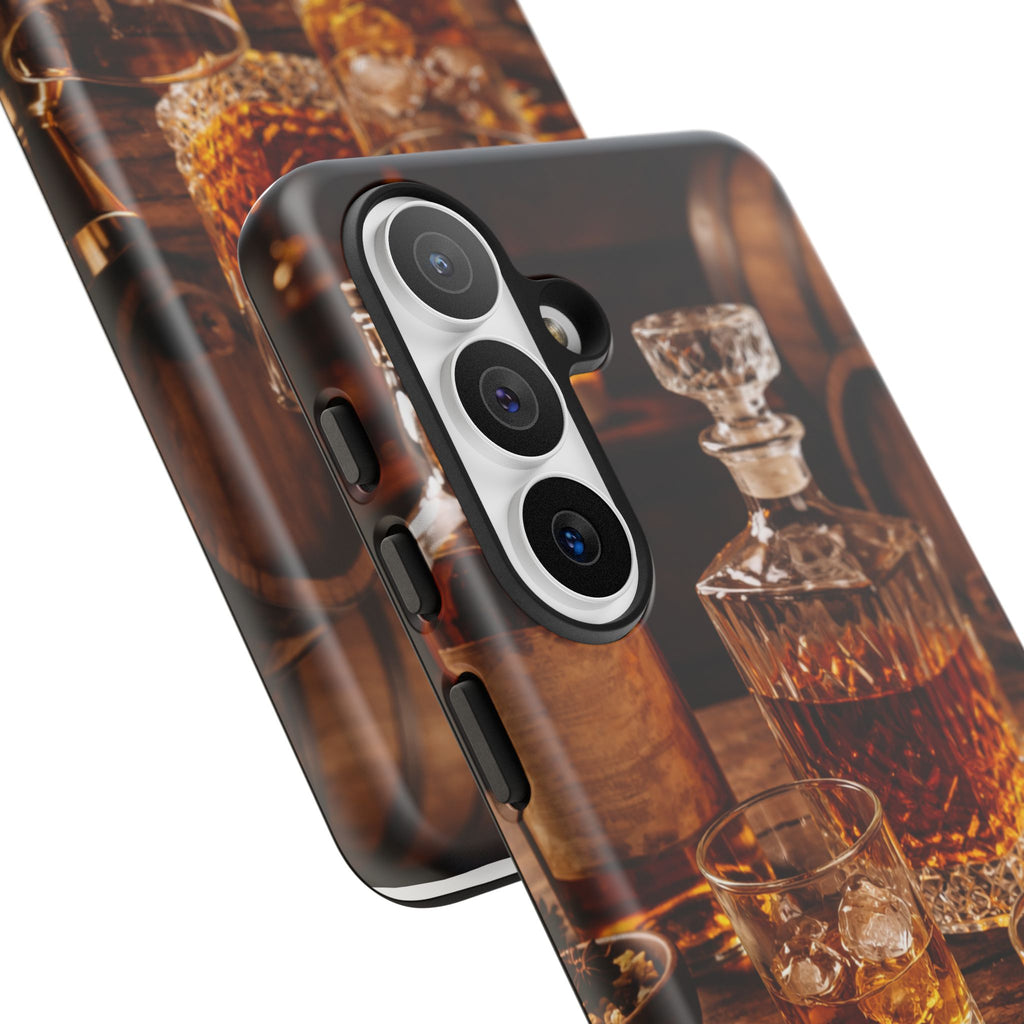 Whiskey Decanter Phone Case — Vintage Bar Spirits Protective Tough Case