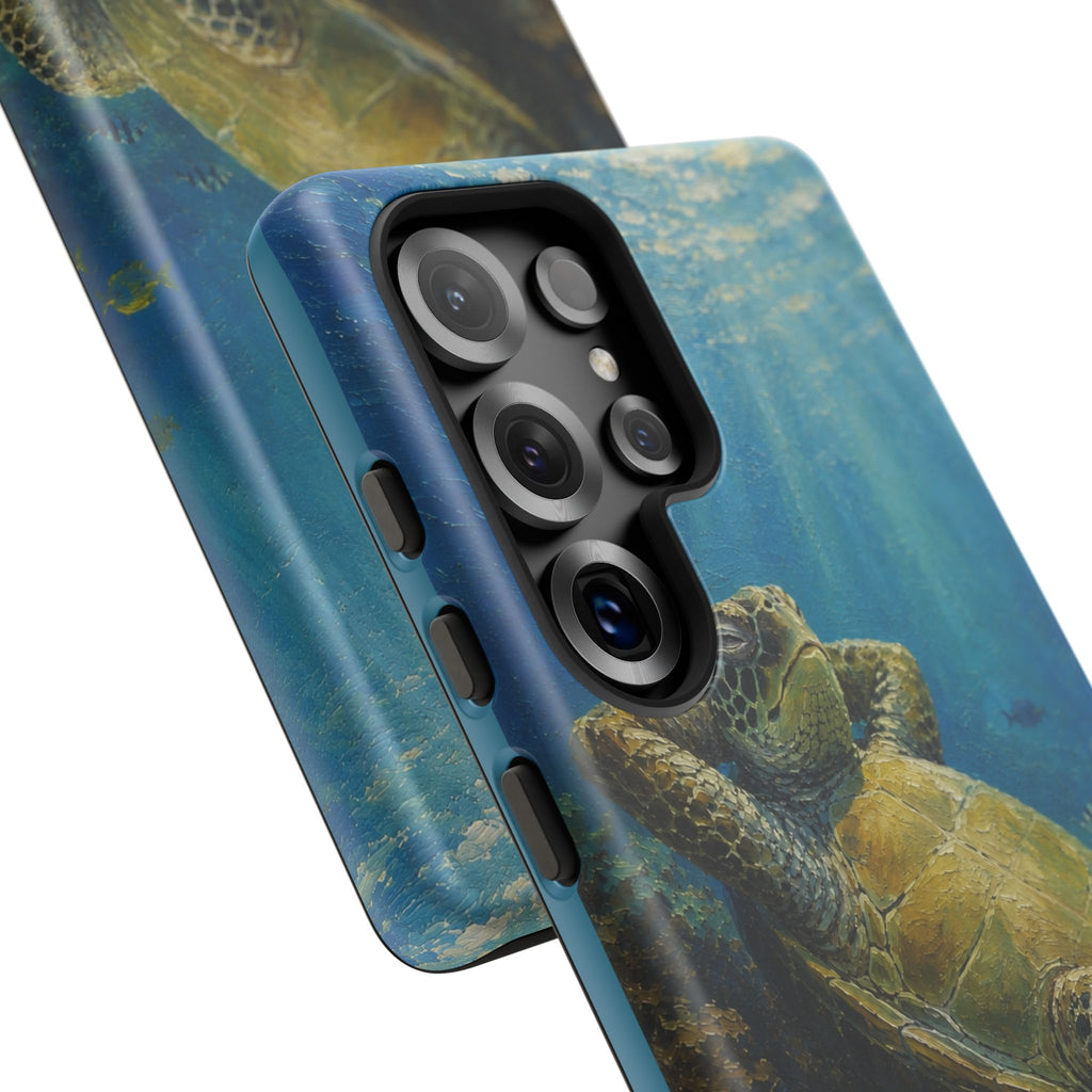 Sea Turtle Relaxation Phone Case — Ocean Underwater Art Protective Tough Case