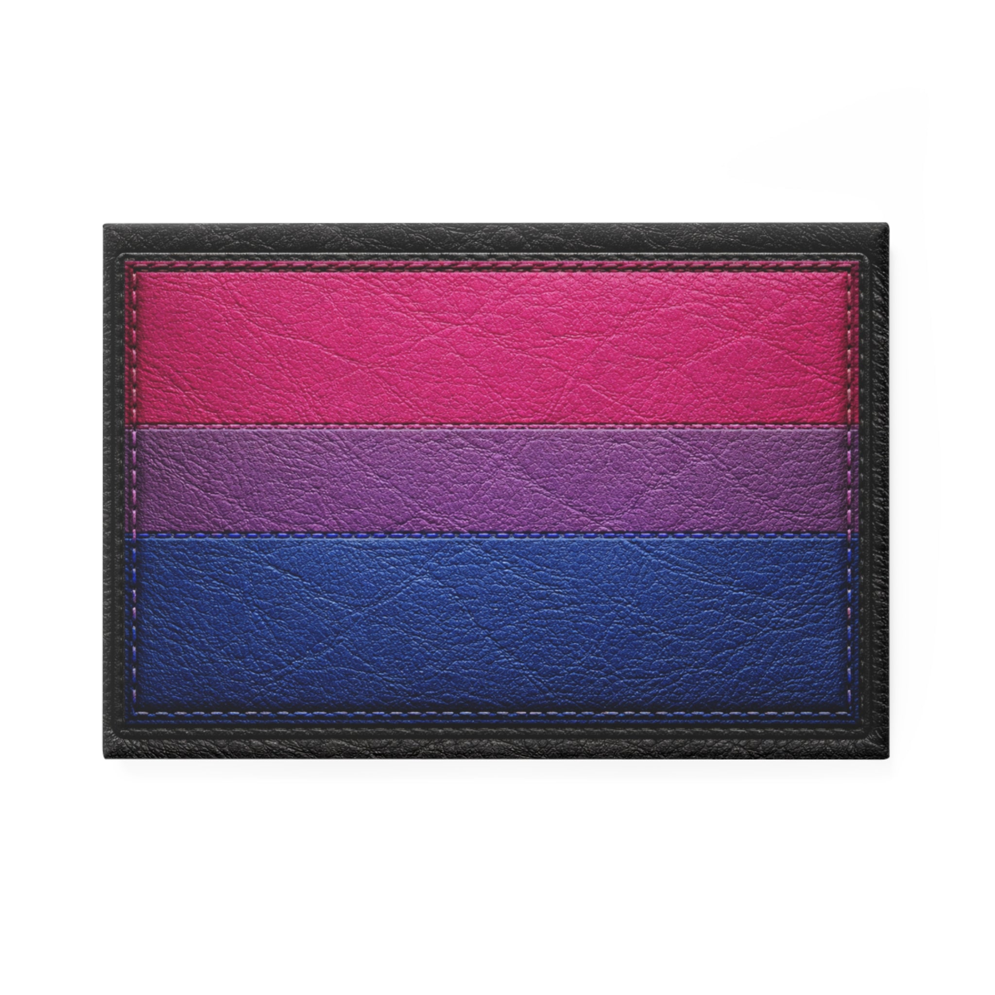 Bisexual Flag Rectangle Magnet — Pride Leather-Texture Refrigerator Magnet