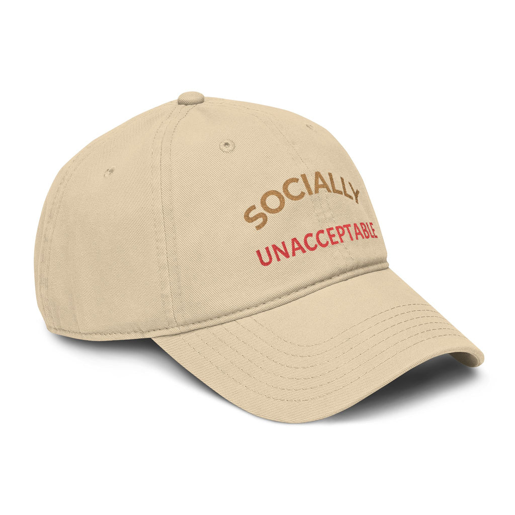 Socially Unacceptable Embroidered Baseball Cap