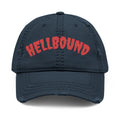Hellbound Distressed Dad Hat — Embroidered Vintage Baseball Cap