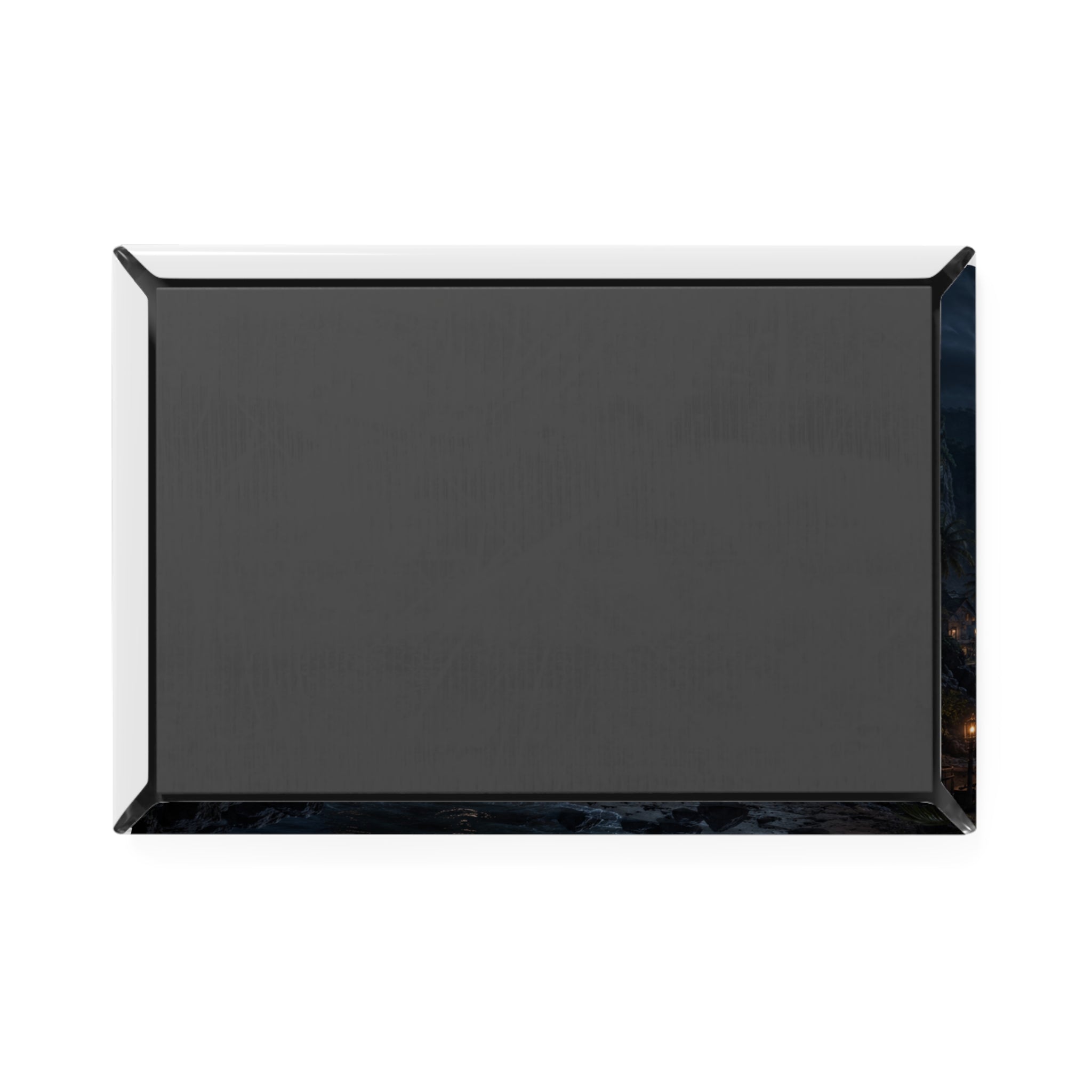 Pirate Ship Moonlight Rectangle Magnet — Nautical Gothic Nightscape Refrigerator Magnet