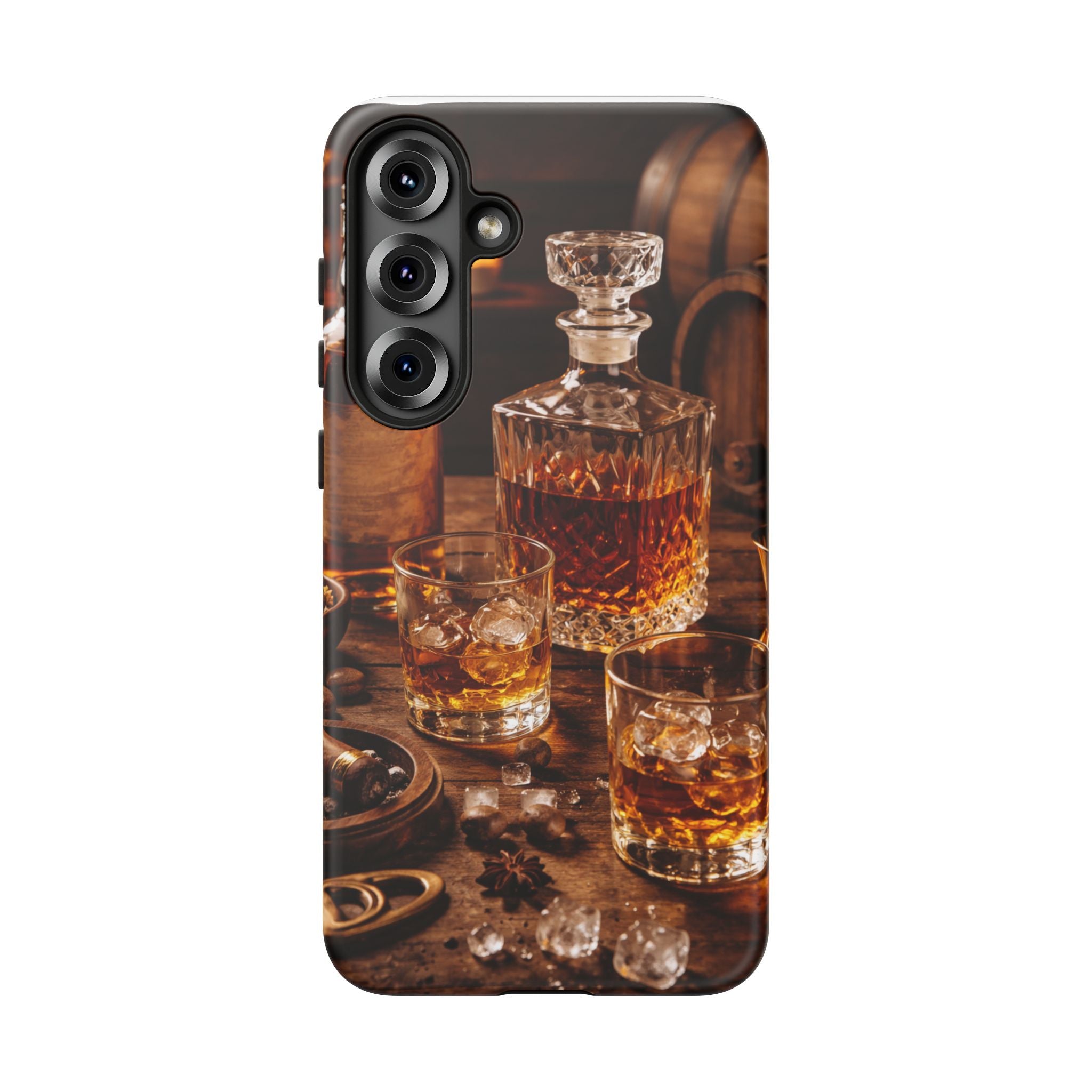 Whiskey Decanter Phone Case — Vintage Bar Spirits Protective Tough Case
