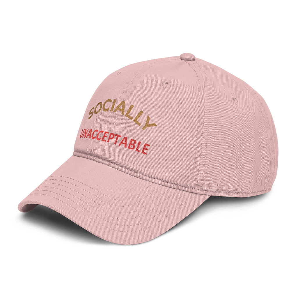 Socially Unacceptable Embroidered Baseball Cap