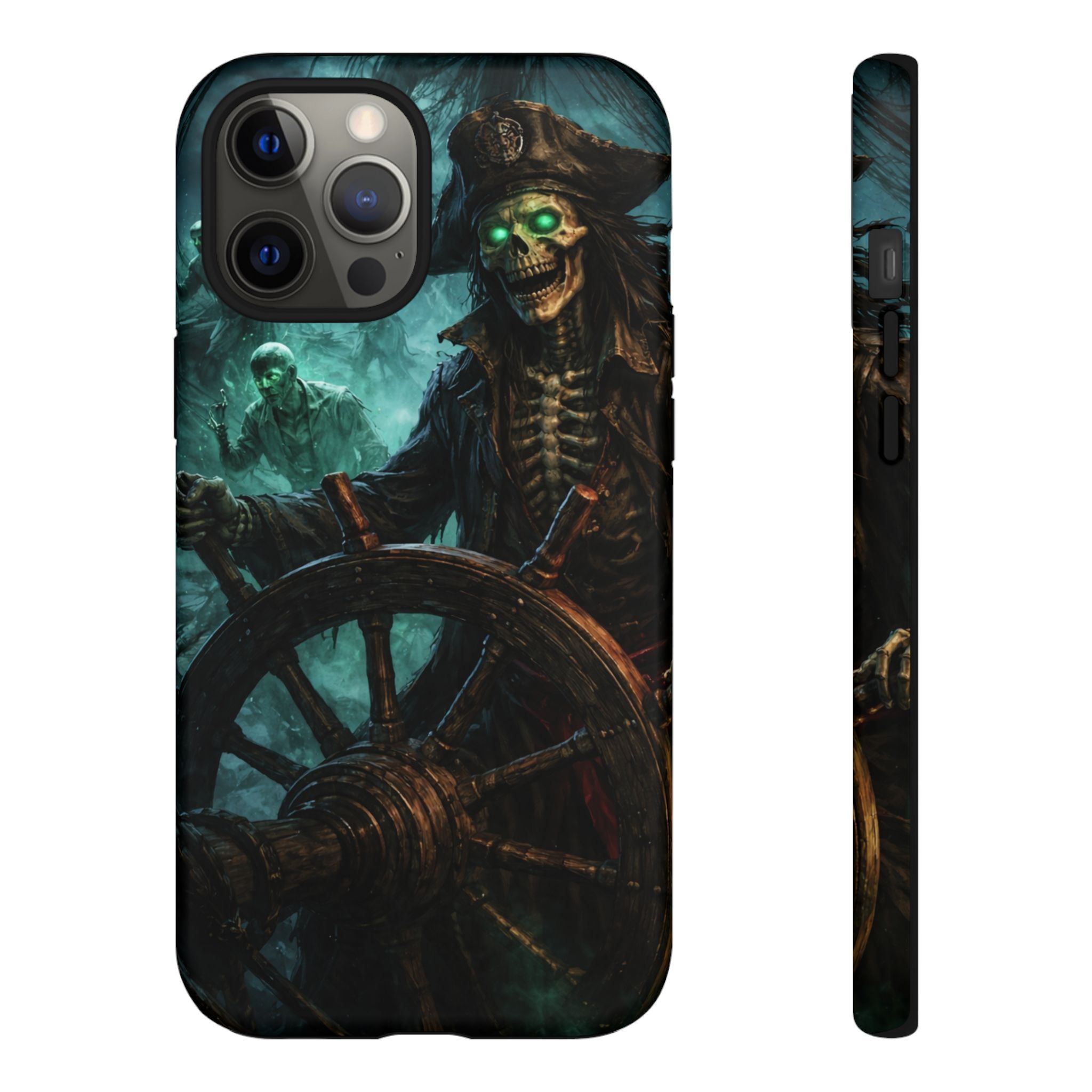 Pirate Skeleton Phone Case — Haunted Ship Captain iPhone Cover