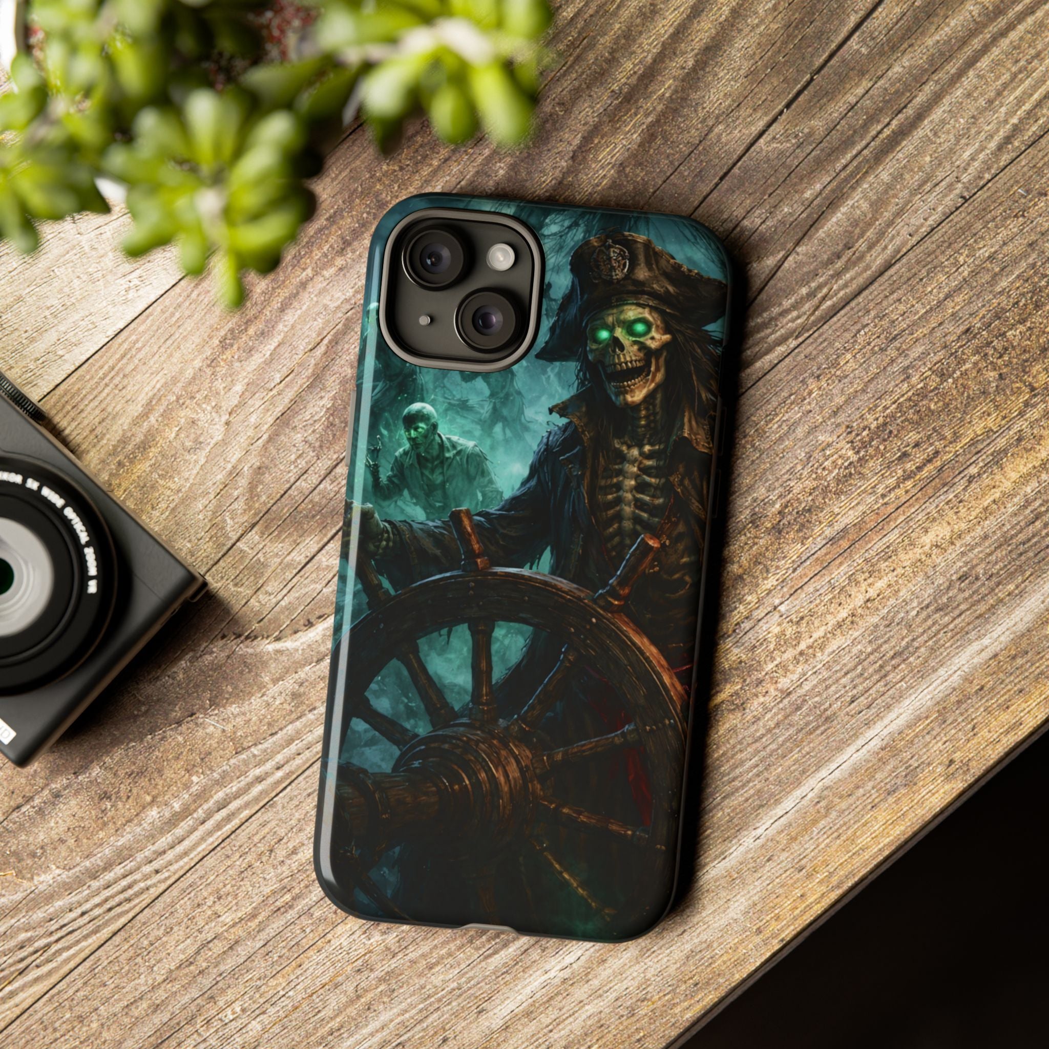 Pirate Skeleton Phone Case — Haunted Ship Captain iPhone Cover