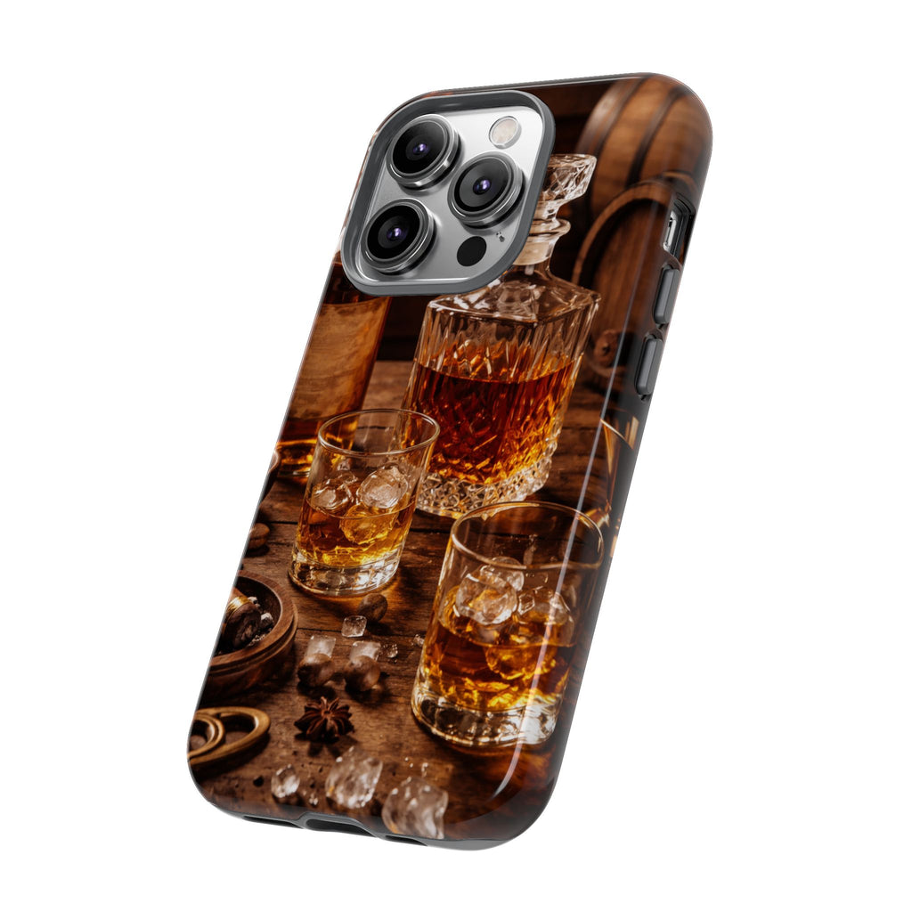 Whiskey Decanter Phone Case — Vintage Bar Spirits Protective Tough Case
