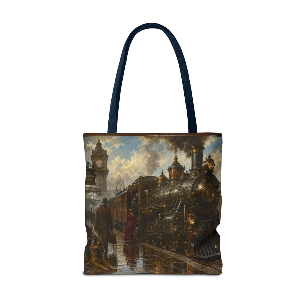 Steampunk Tote Bag — Victorian Station Art All-Over Print