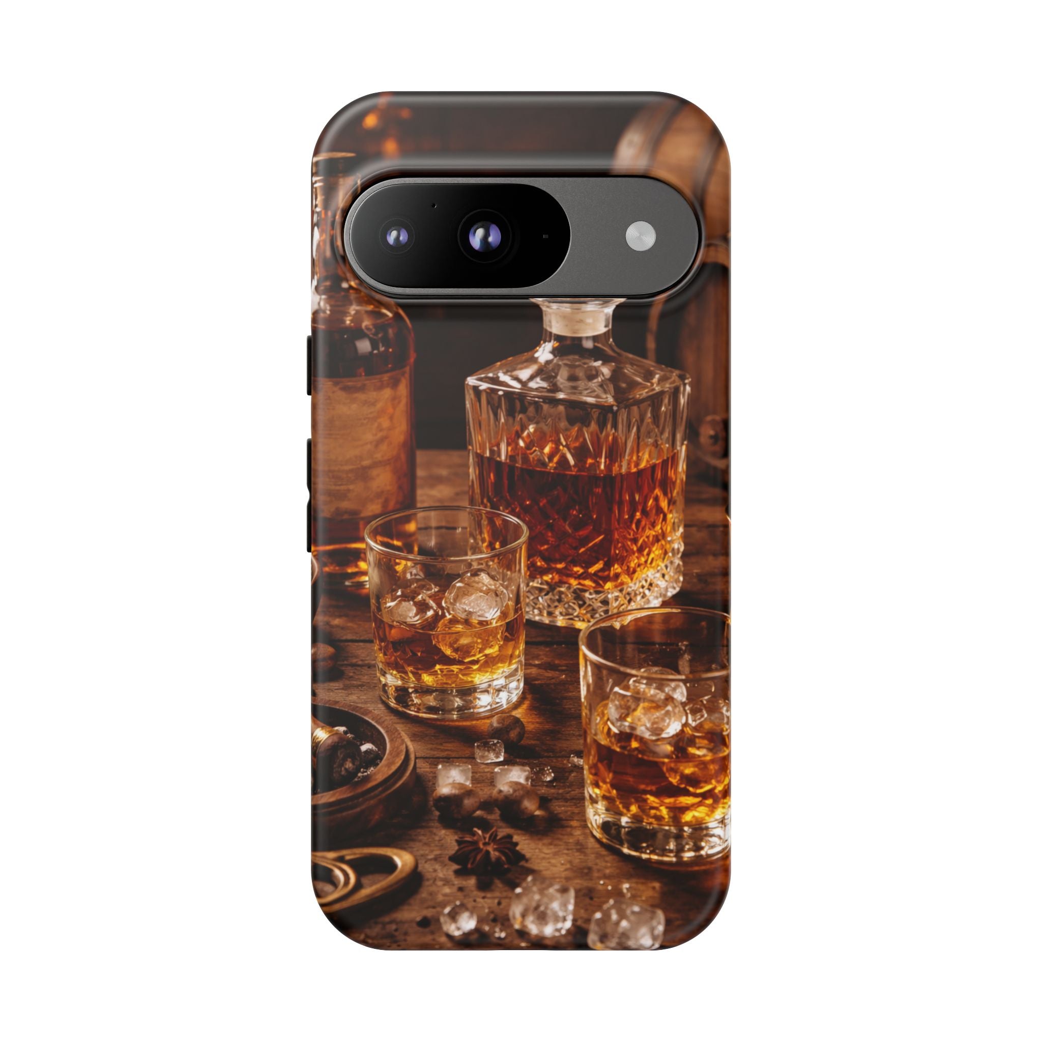 Whiskey Decanter Phone Case — Vintage Bar Spirits Protective Tough Case