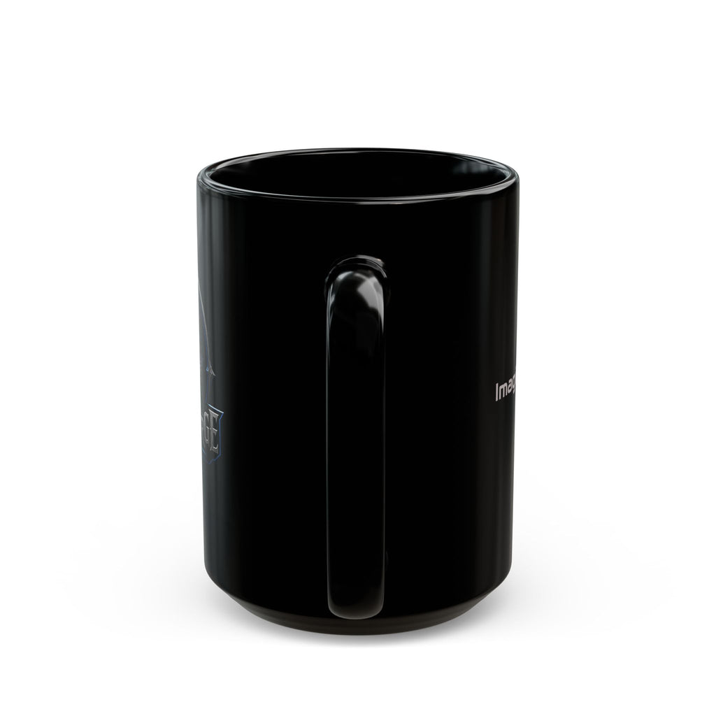 GhostForge Studio Black Mug – Dark Gamer Logo Coffee Cup (11oz/15oz)