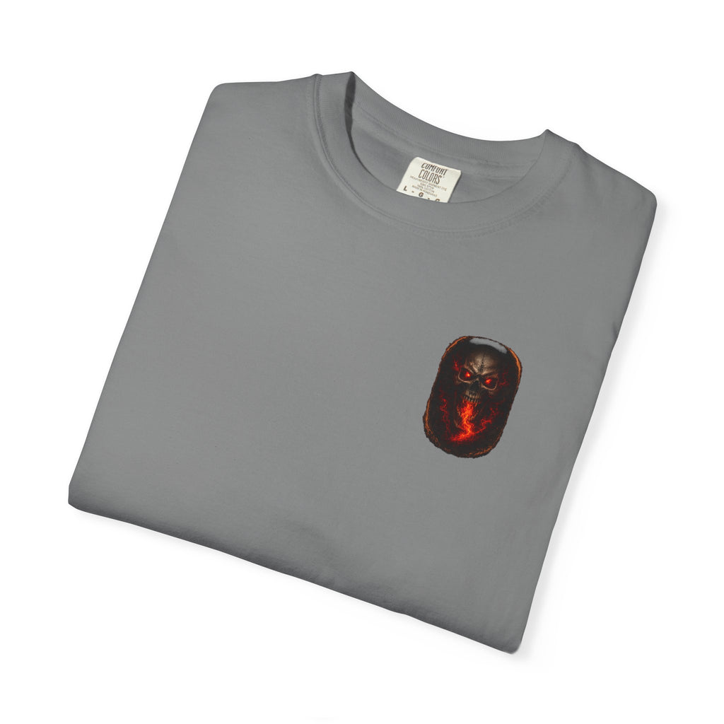 Premium Devil's Reject Skull T-Shirt — Flaming Skull Graphic Tee