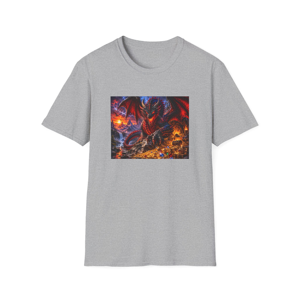 Dragon Guard T-Shirt — Epic Red Dragon Fantasy Art Tee