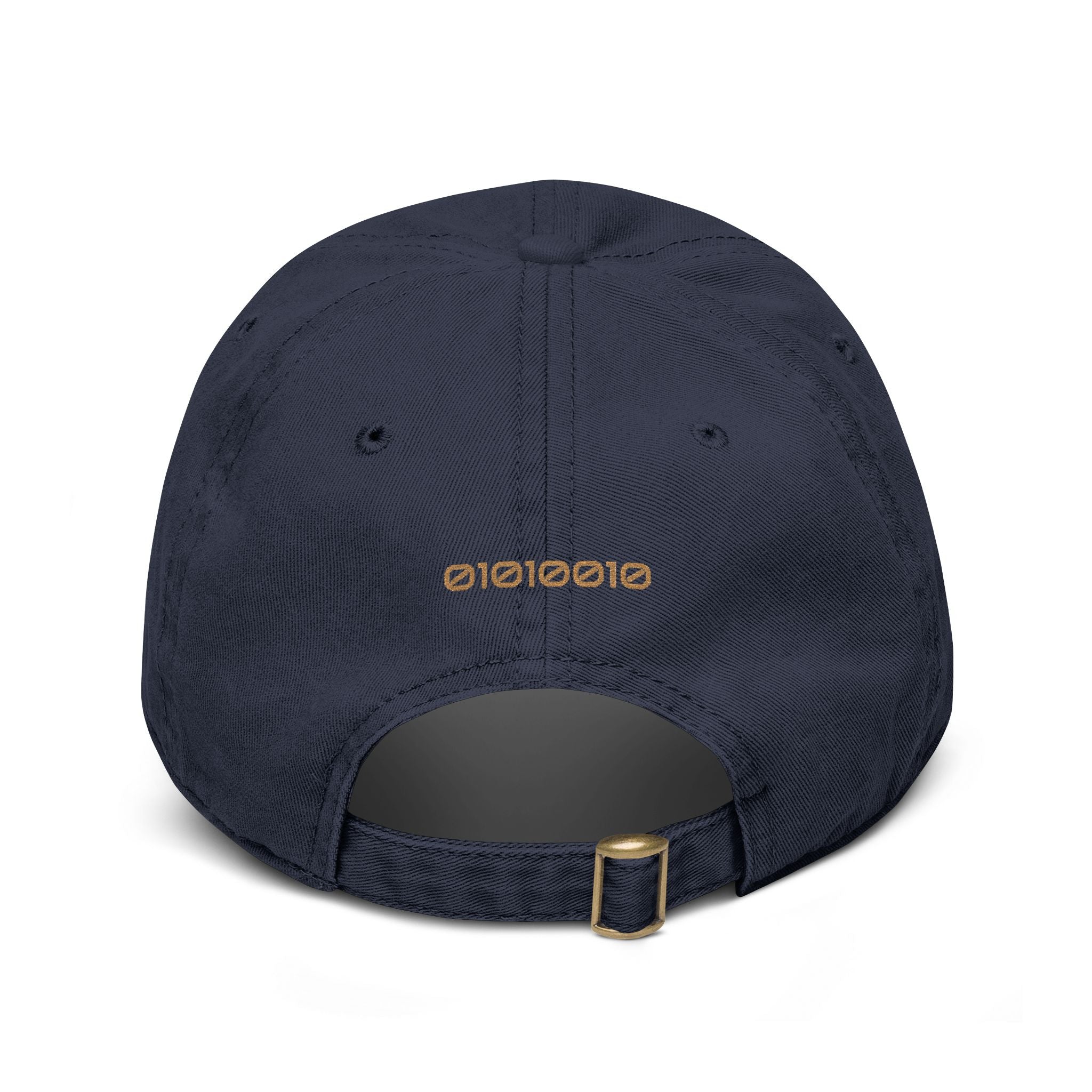 Rogue Embroidered Washed Baseball Cap — Vintage Gray Dad Hat with Gold Stitching