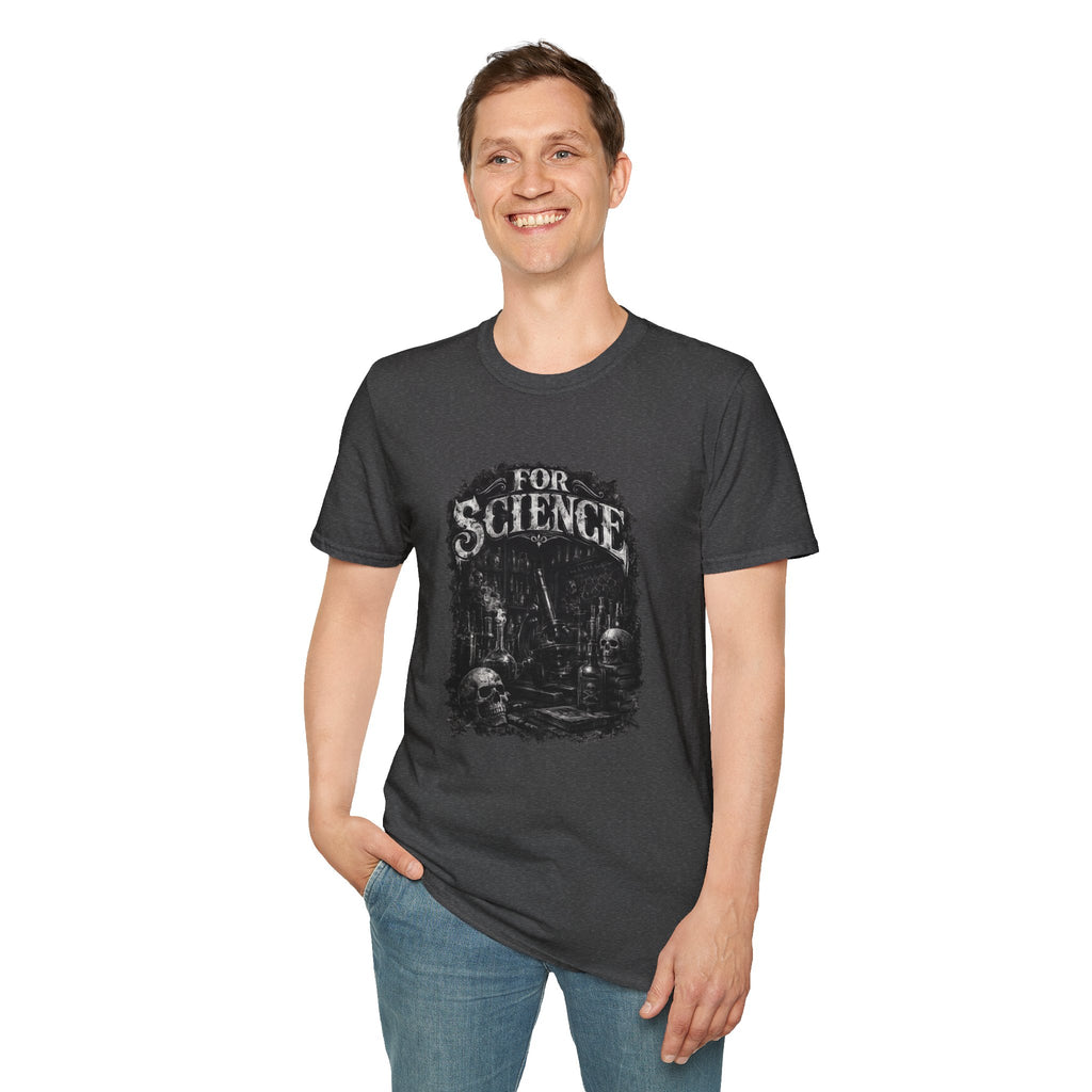 For Science T-Shirt — Dark Vintage Science Graphic Tee