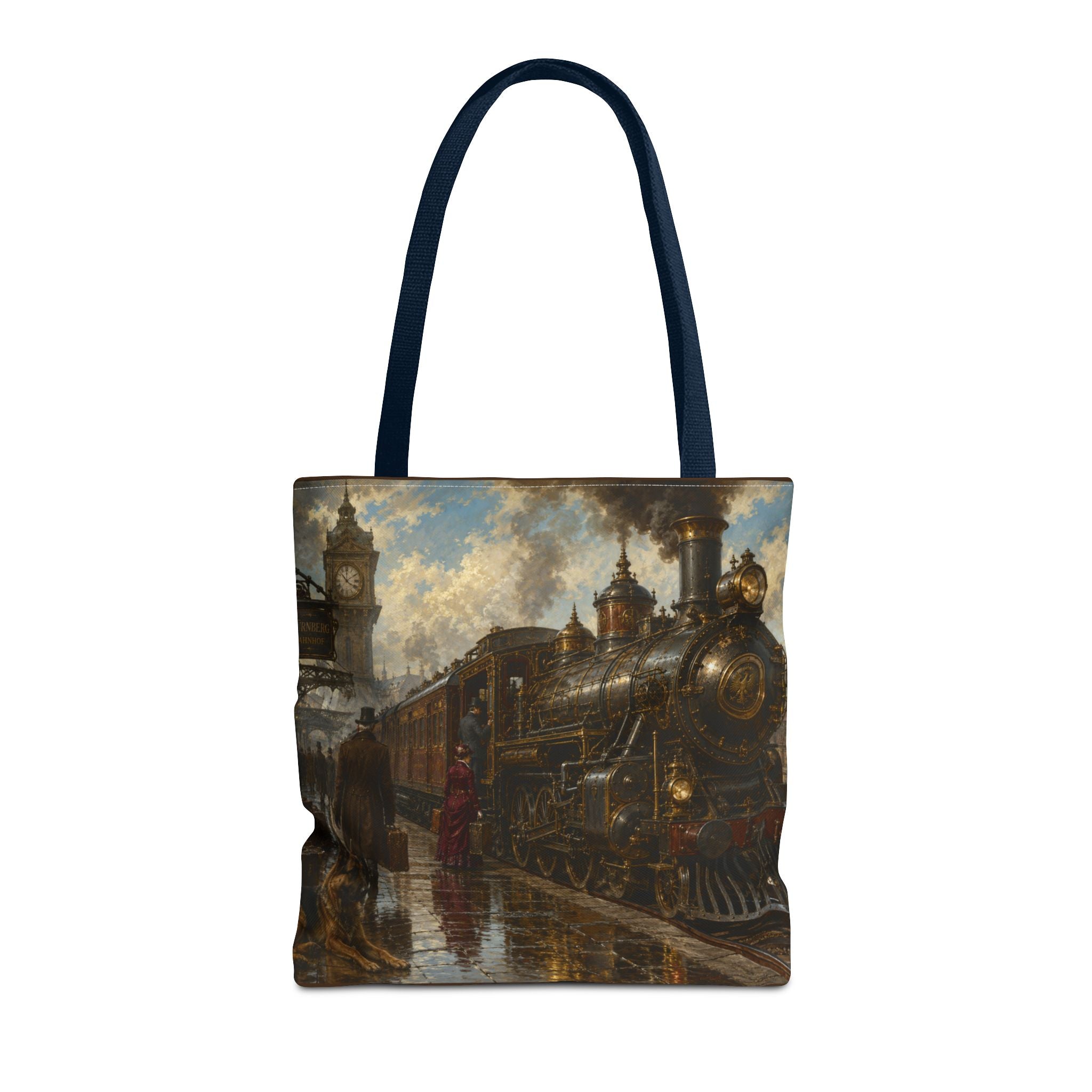 Steampunk Tote Bag — Victorian Station Art All-Over Print