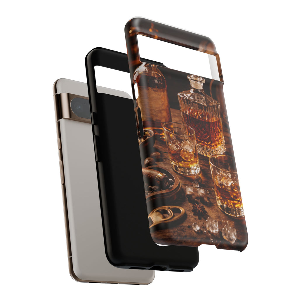 Whiskey Decanter Phone Case — Vintage Bar Spirits Protective Tough Case