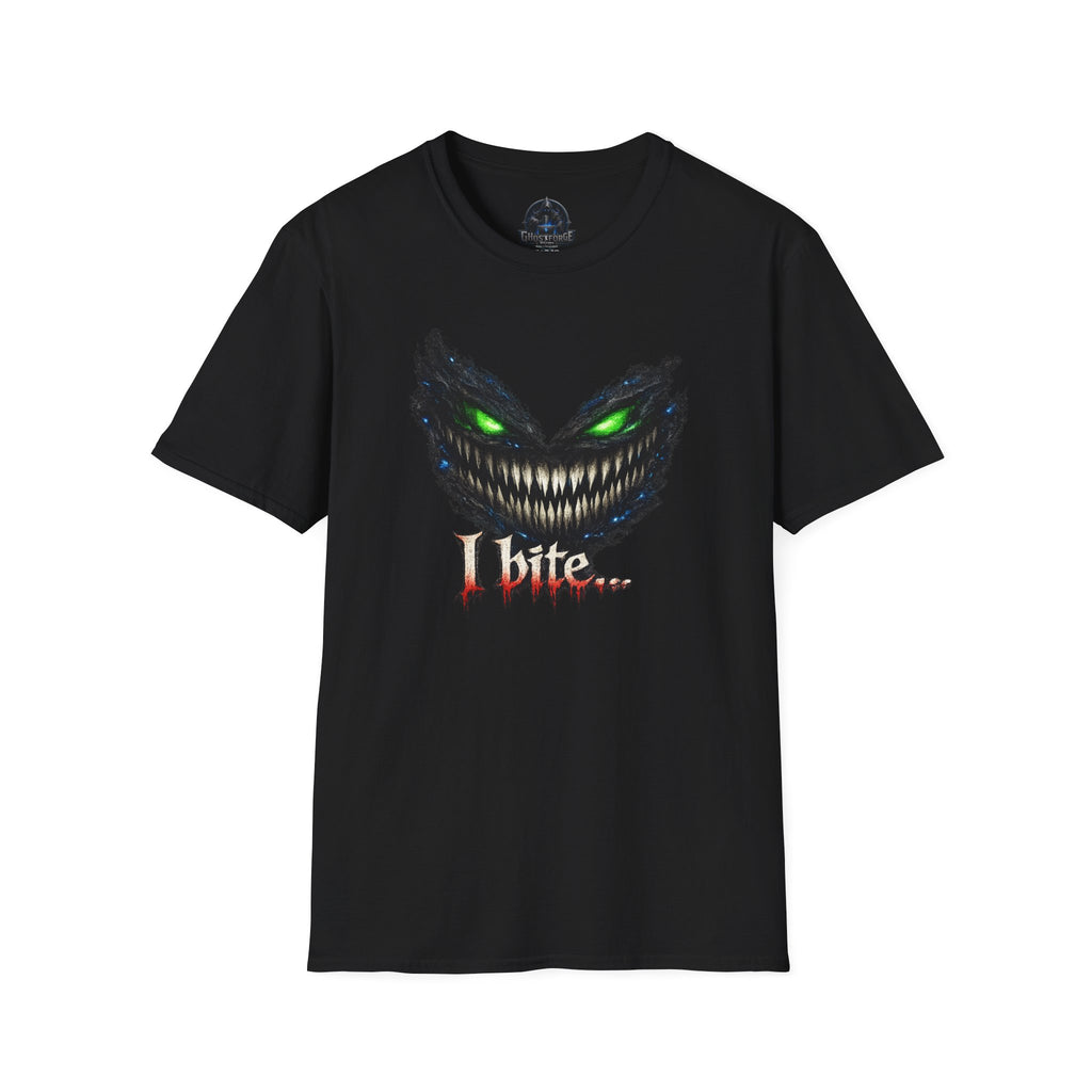 Horror Monster Tee — "I Bite..." Graphic T-Shirt