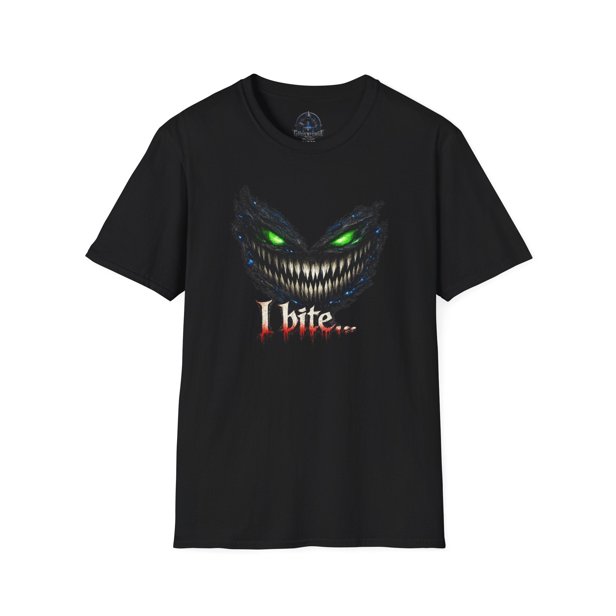 Horror Monster Tee — "I Bite..." Graphic T-Shirt