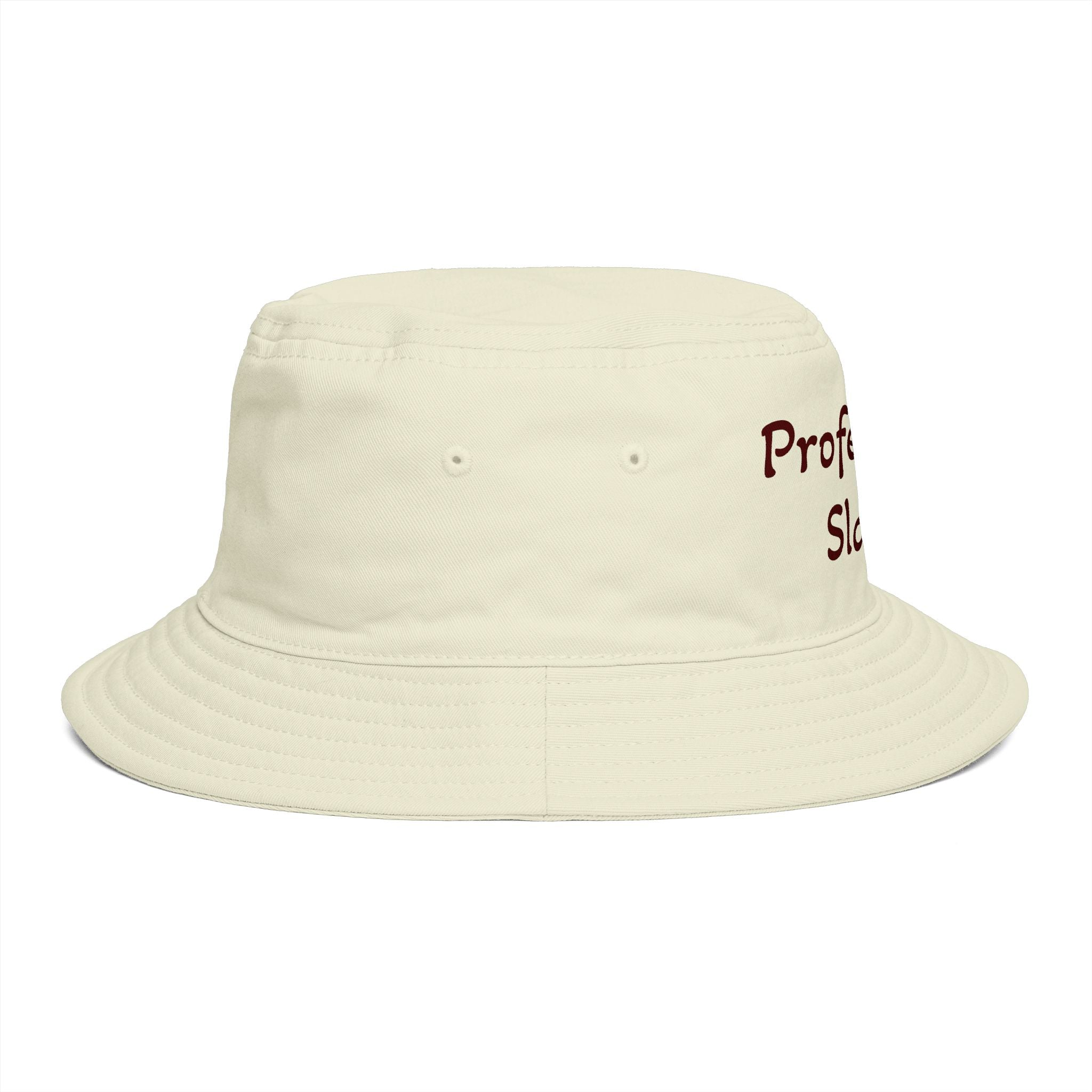 Professional Slacker Bucket Hat — Funny Casual Brim Hat for Laid-Back Style