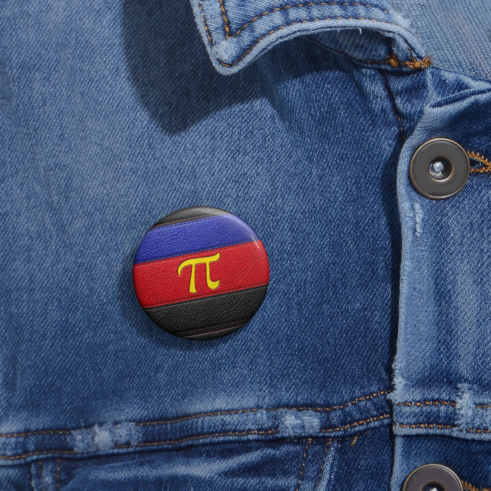 Poly Symbol Pin Button — Polyamorous Enamel-Style Round Badge