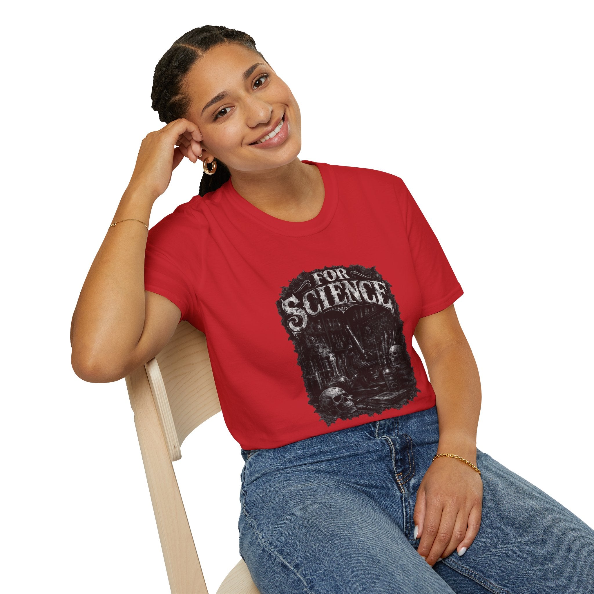 For Science T-Shirt — Dark Vintage Science Graphic Tee