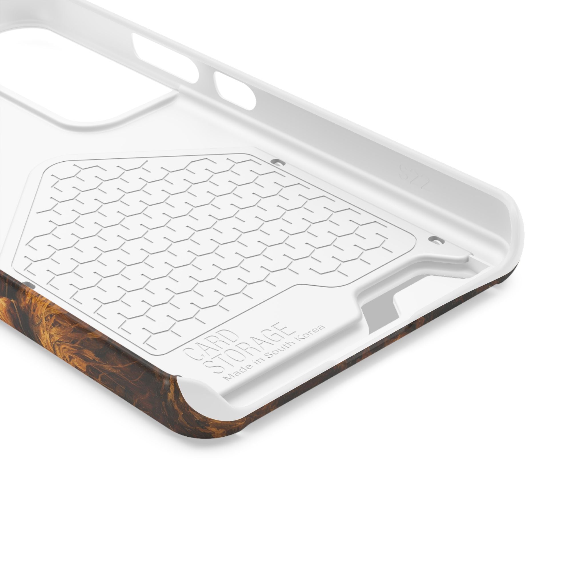 Country Music Guitar Phone Case with Card Holder — Rustic Concert Scene