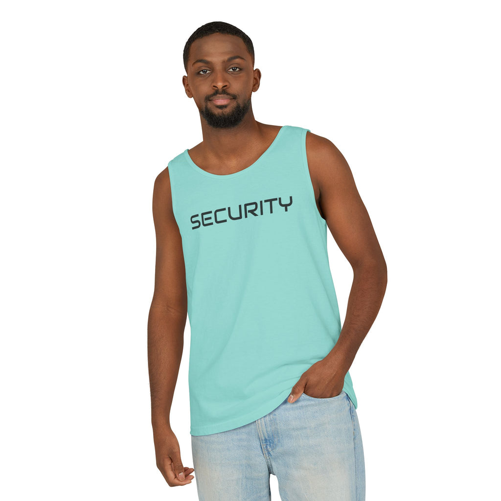 SECURITY Graphic Tank Top — Bold 'SECURITY' Streetwear Muscle Tee