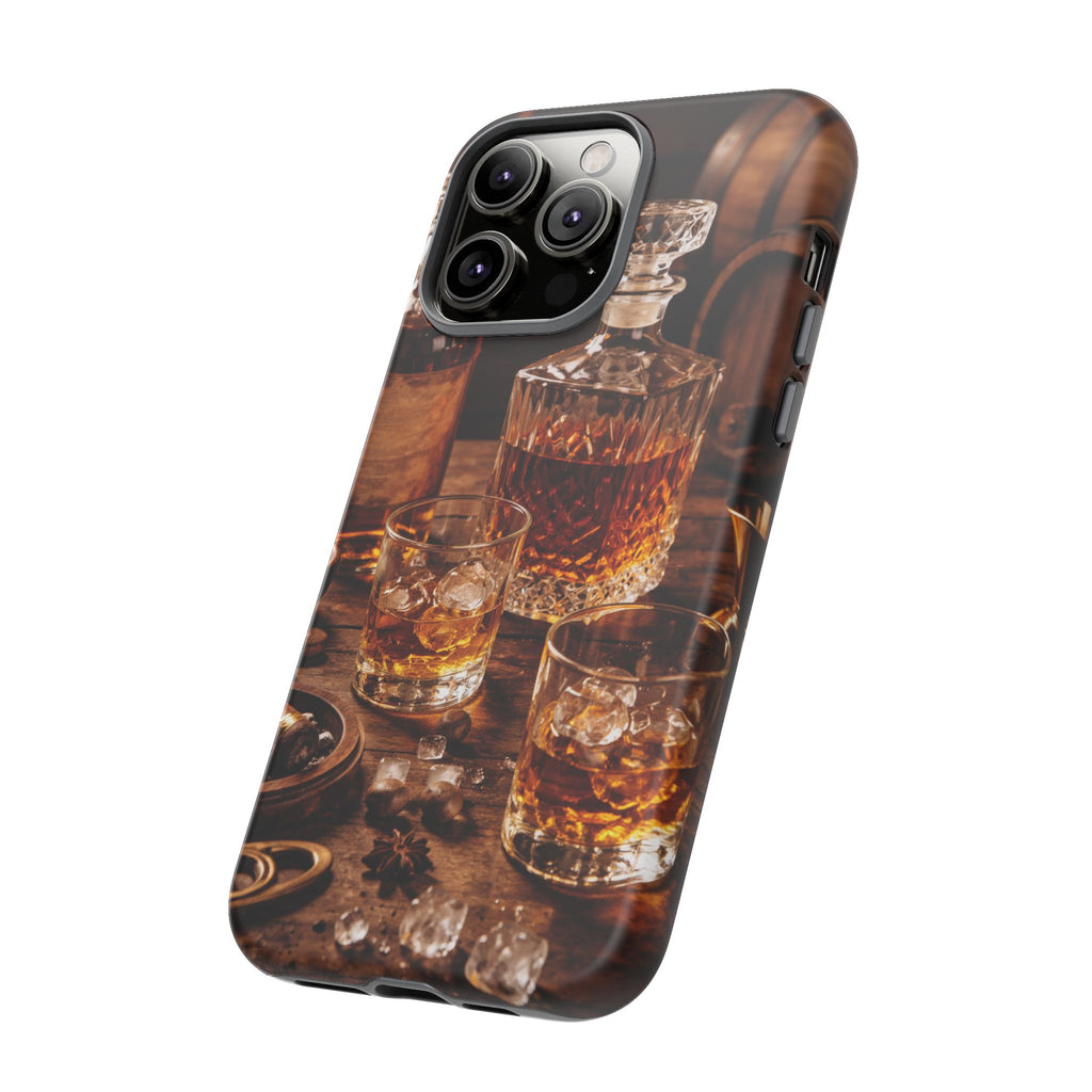 Whiskey Decanter Phone Case — Vintage Bar Spirits Protective Tough Case