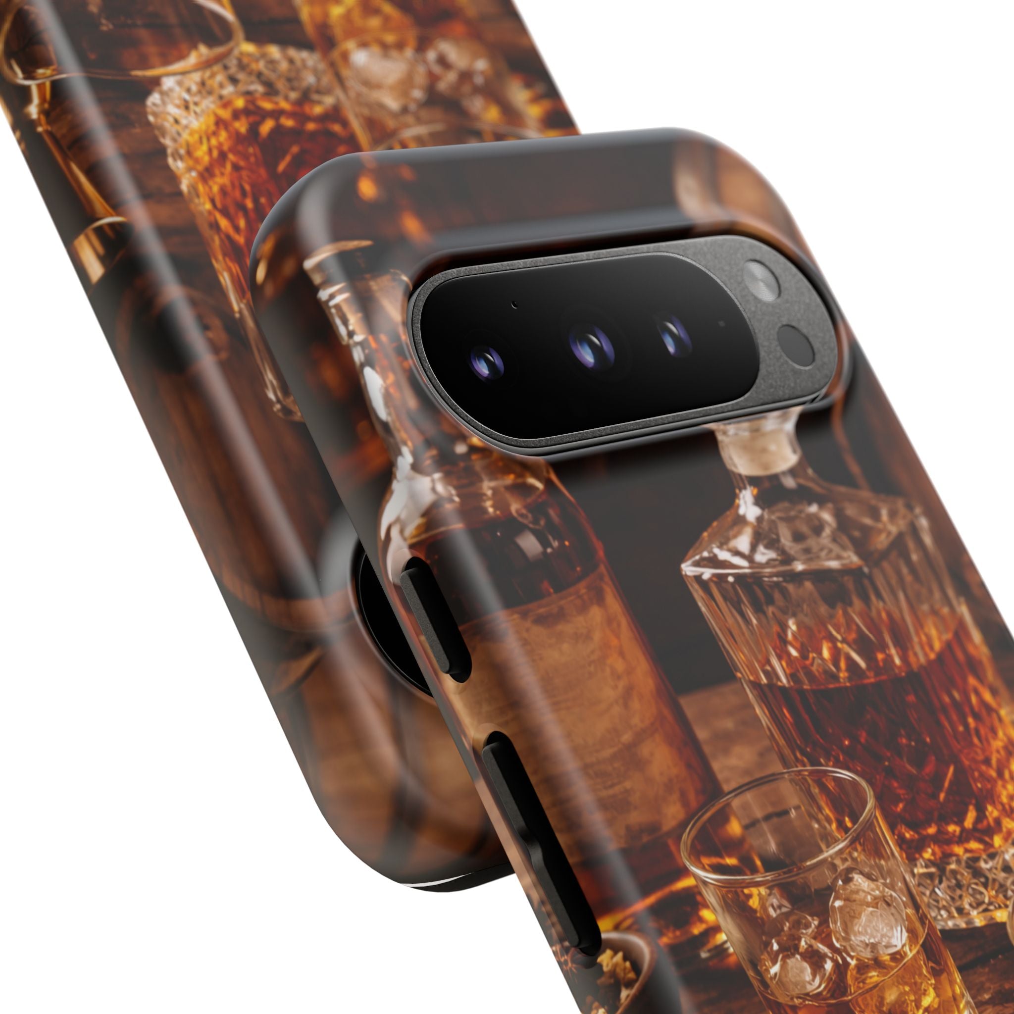 Whiskey Decanter Phone Case — Vintage Bar Spirits Protective Tough Case