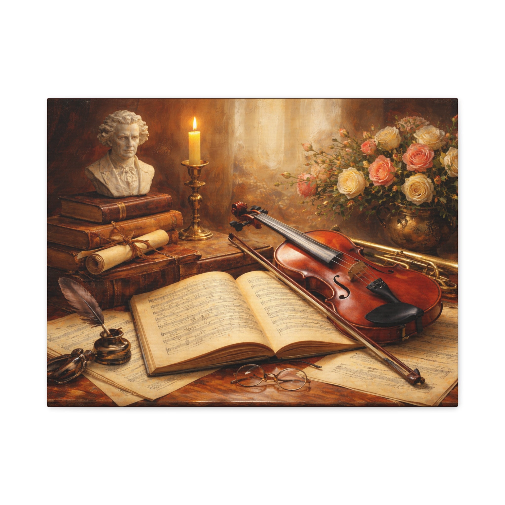 Classical Still Life Matte Canvas Wall Art
