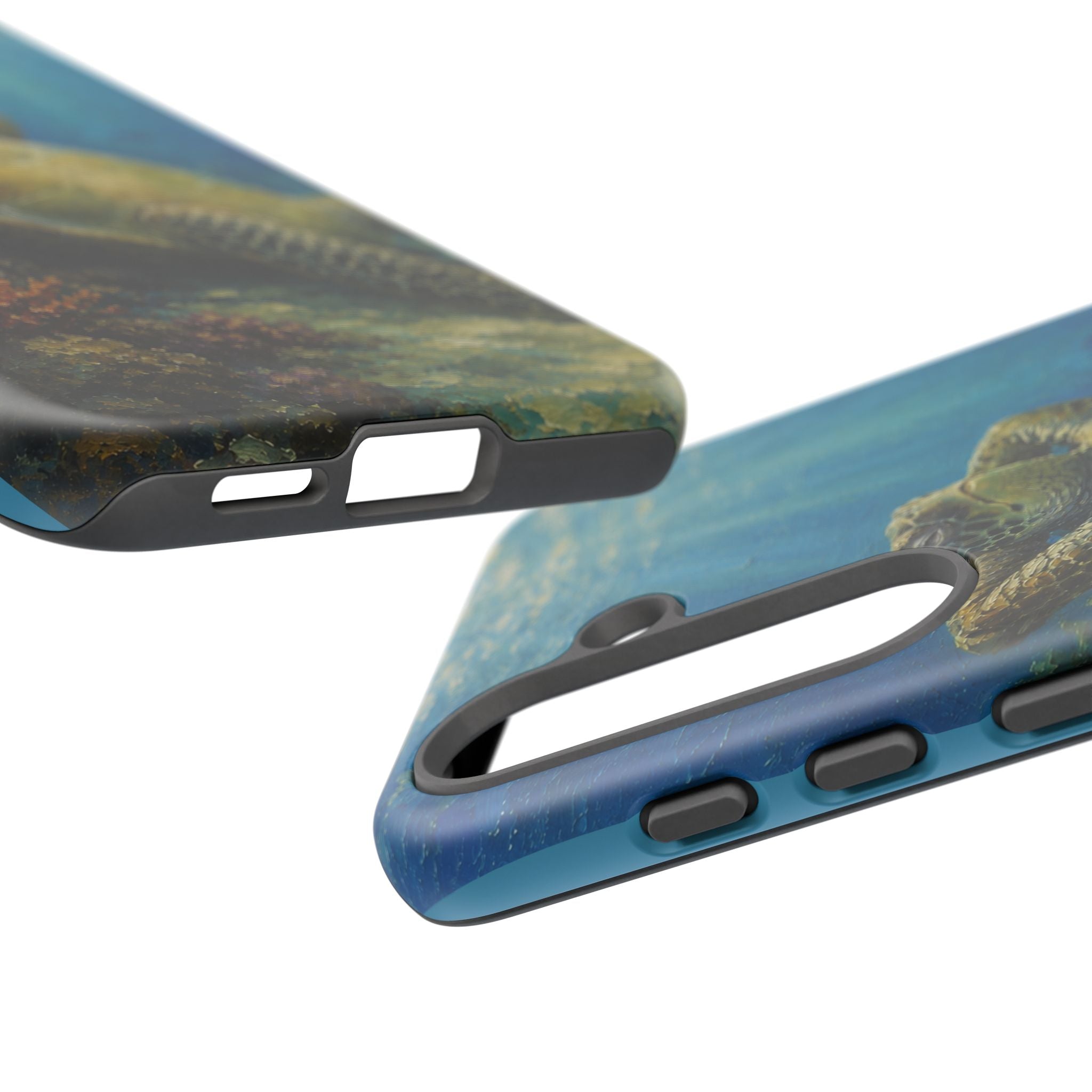 Sea Turtle Relaxation Phone Case — Ocean Underwater Art Protective Tough Case