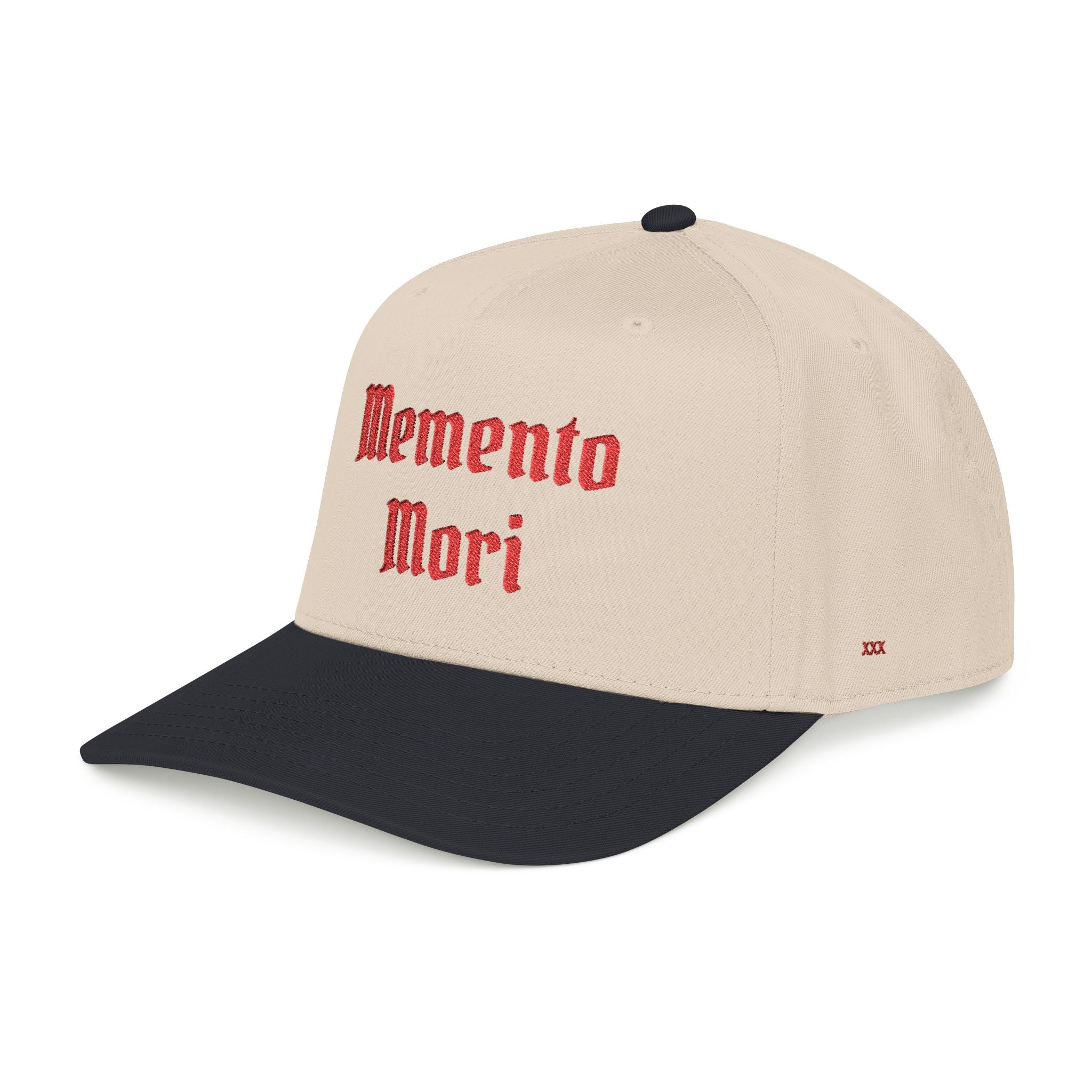 Mid Profile "Memento Mori" Embroidered Baseball Cap