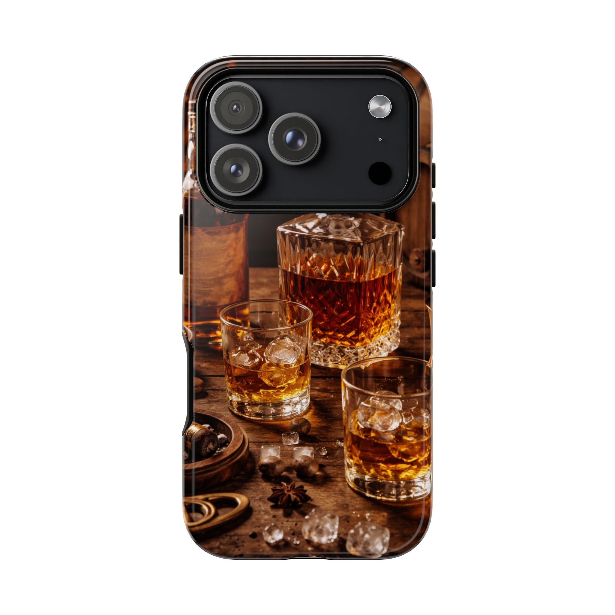 Whiskey Decanter Phone Case — Vintage Bar Spirits Protective Tough Case