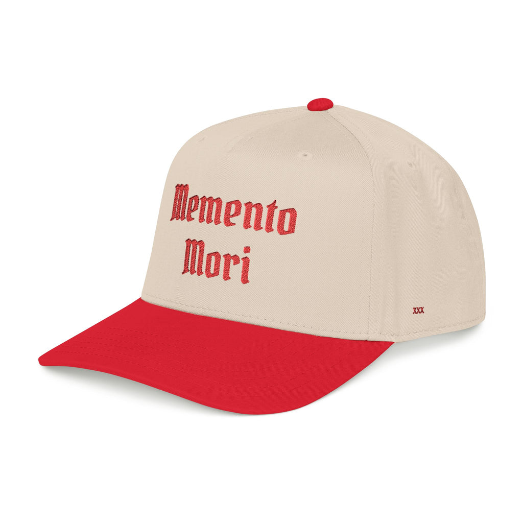 Mid Profile "Memento Mori" Embroidered Baseball Cap