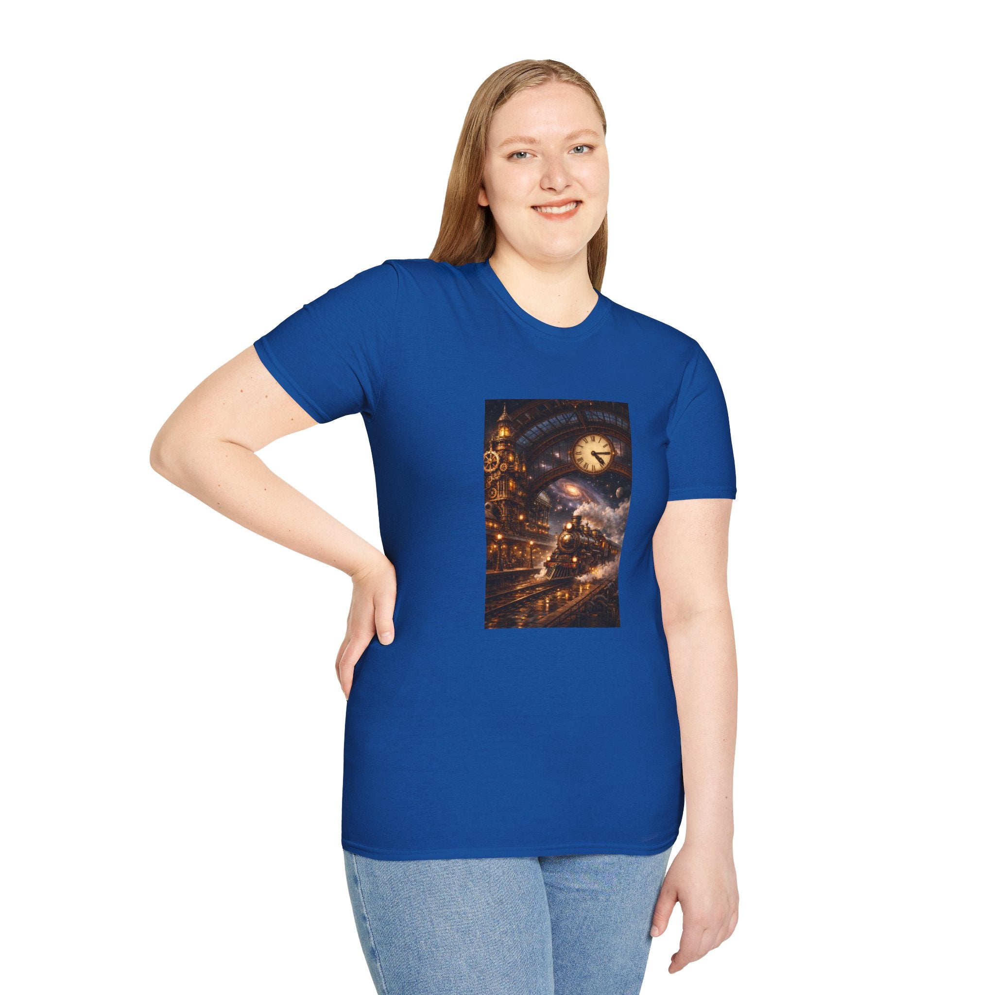 Steampunk Train T-Shirt — Steampunk Nightscape Tee