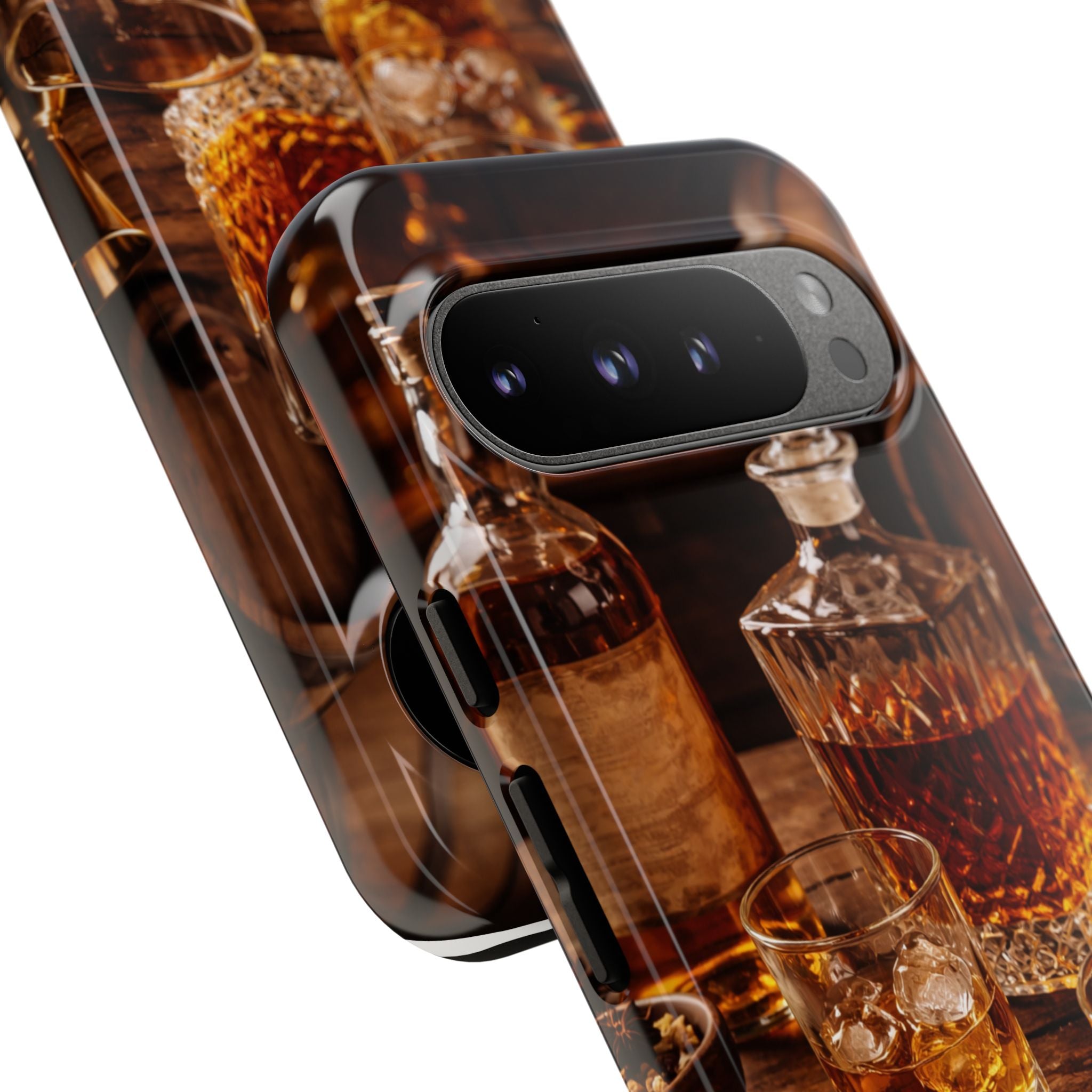 Whiskey Decanter Phone Case — Vintage Bar Spirits Protective Tough Case