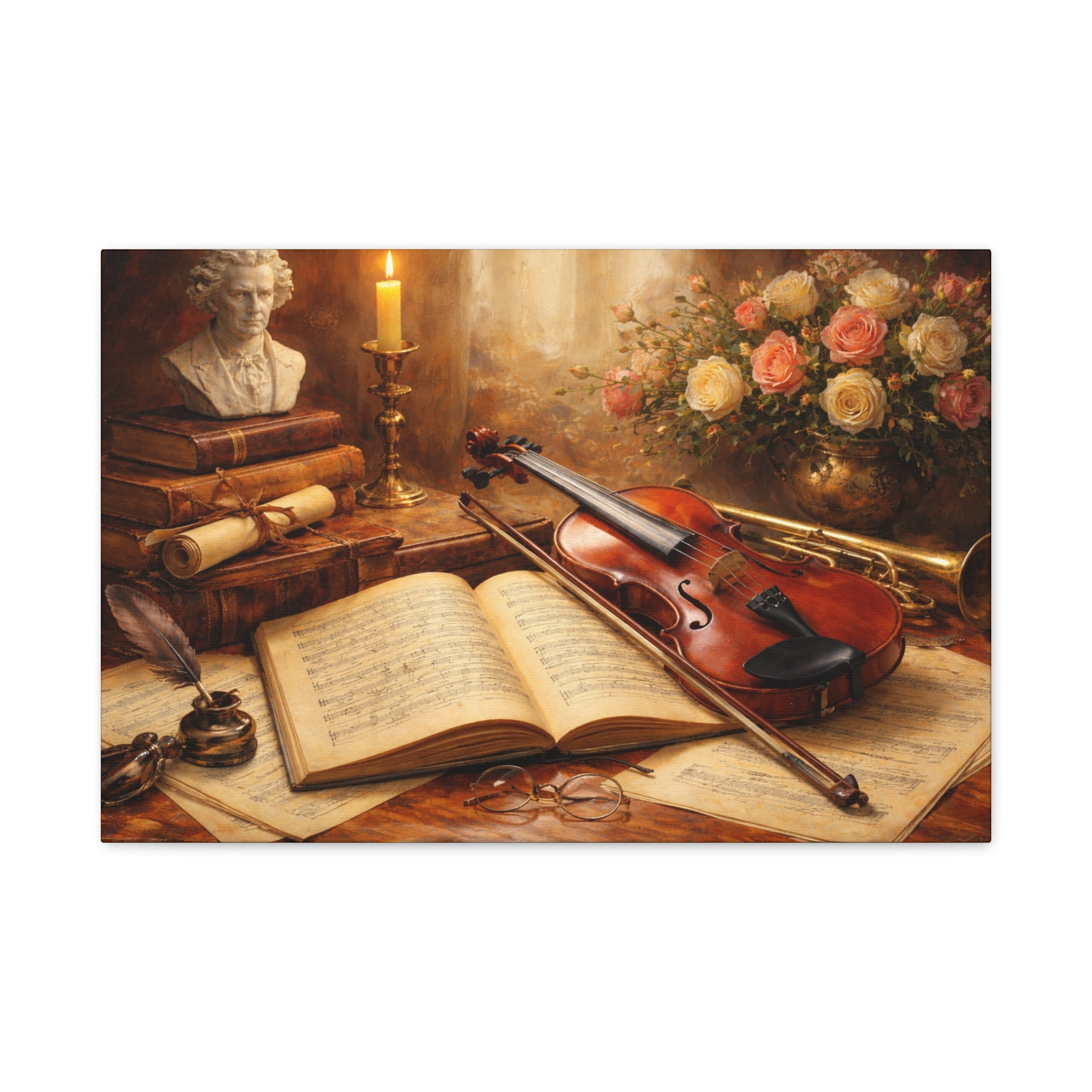 Classical Still Life Matte Canvas Wall Art