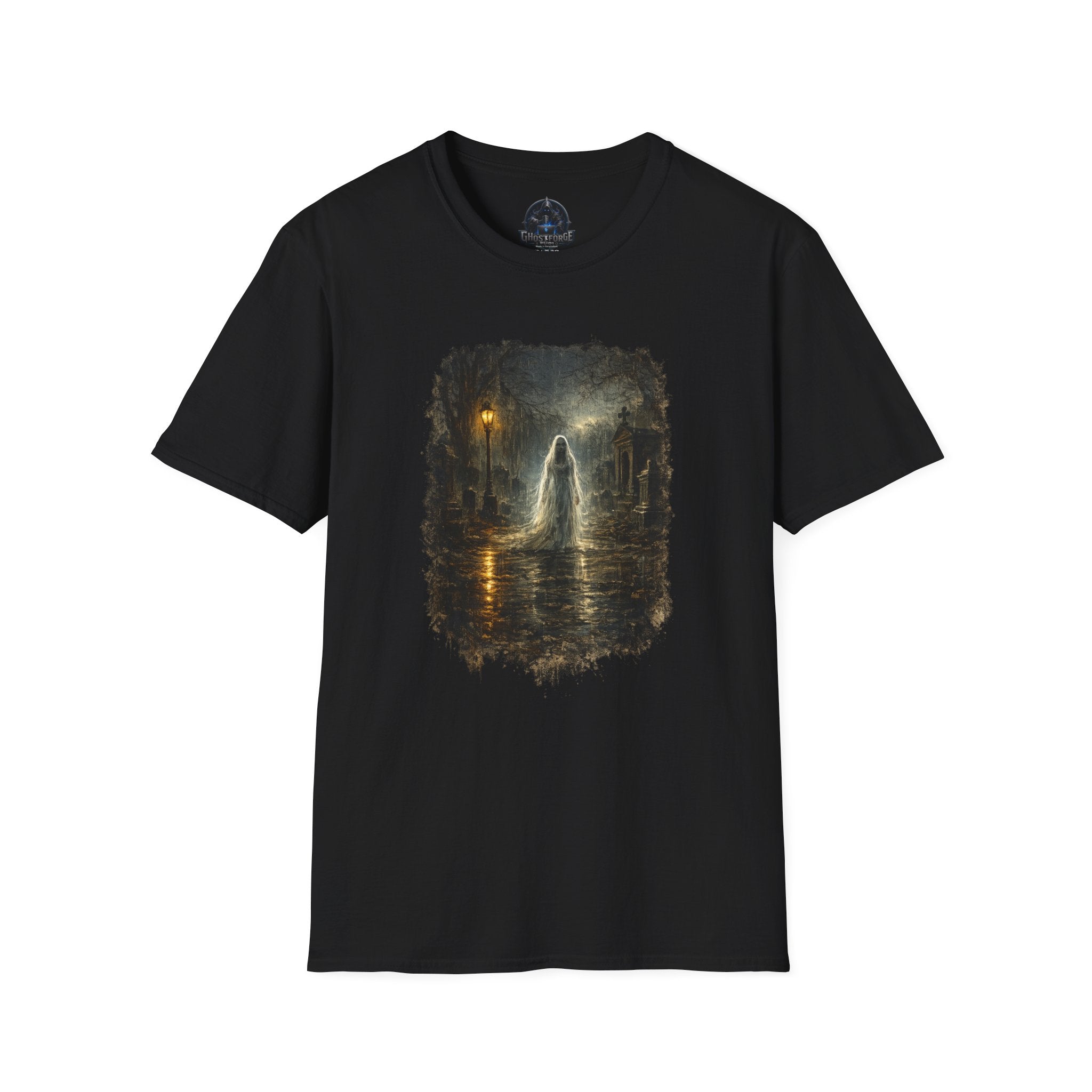 Ghostly Bride T-Shirt — Haunted Night Spirit Graphic Tee