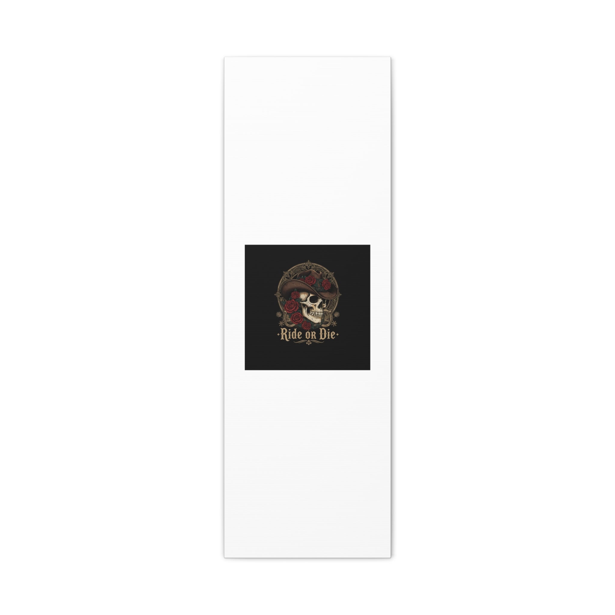 Ride or Die Skull Canvas | Western Skull Art, Gothic Americana